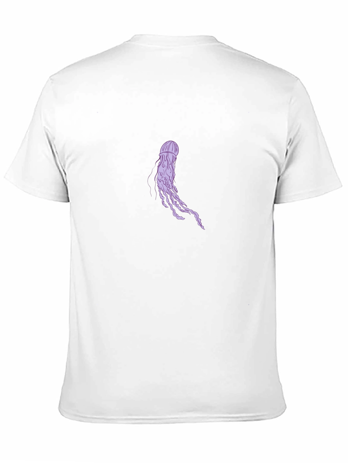 Jellyfish Graphic Tee - Black Cotton Casual T-Shirt