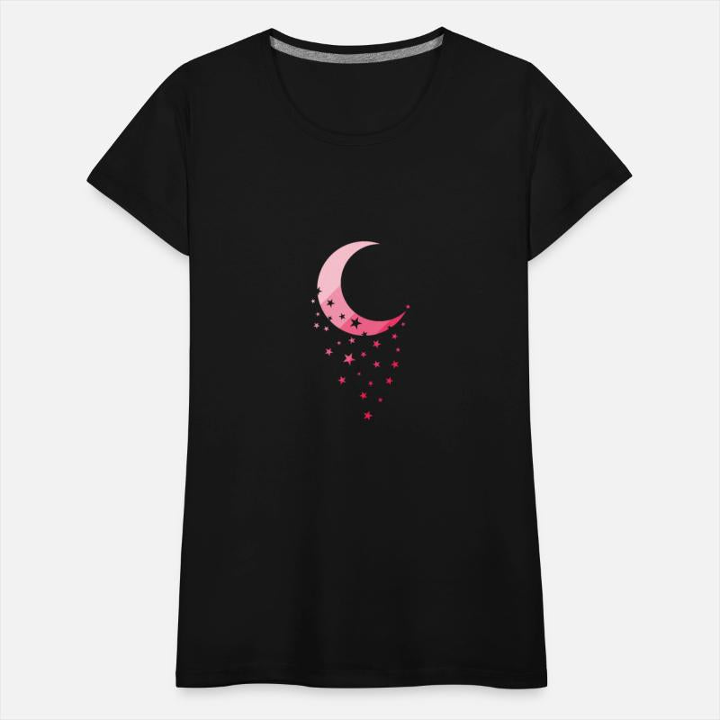 Moon with Stars Night Sky