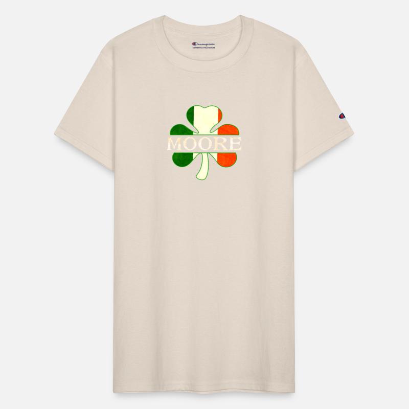 Moore Irish Surname Ireland Flag Shamrock