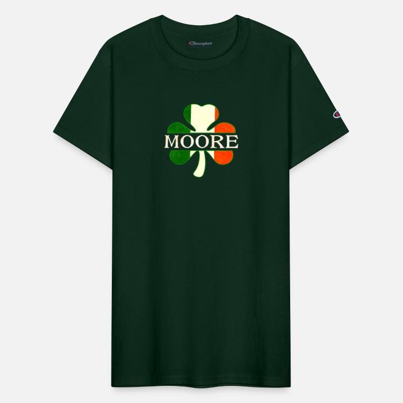 Moore Irish Surname Ireland Flag Shamrock