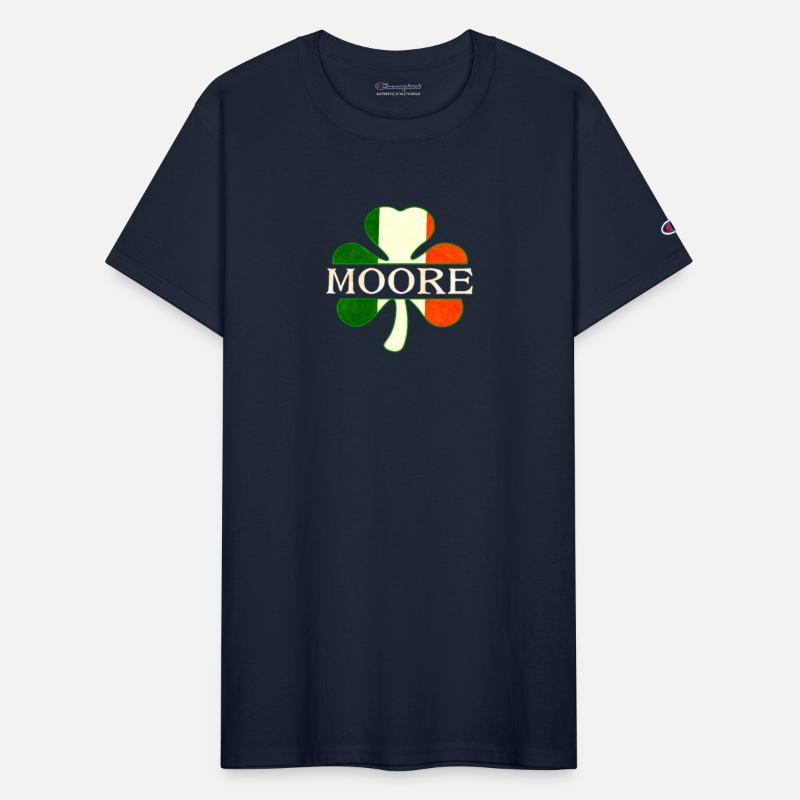 Moore Irish Surname Ireland Flag Shamrock