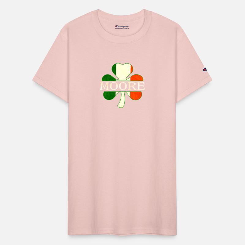 Moore Irish Surname Ireland Flag Shamrock