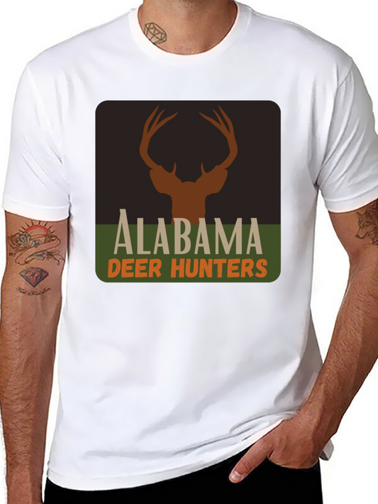 Alabama Deer Hunters Graphic T-Shirt - Hunting Season Apparel