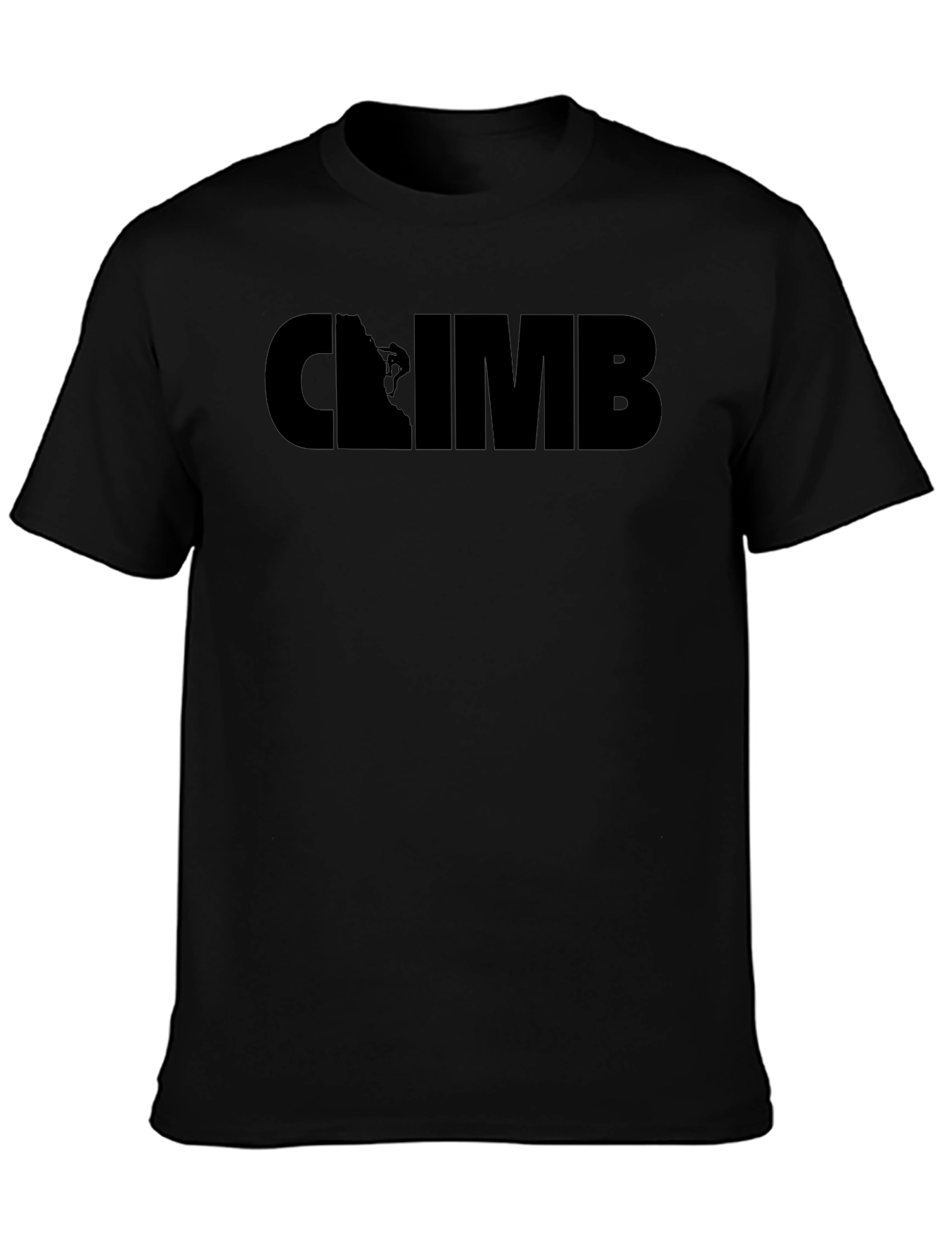 Climb Graphic T-Shirt - Black Rock Climbing Tee