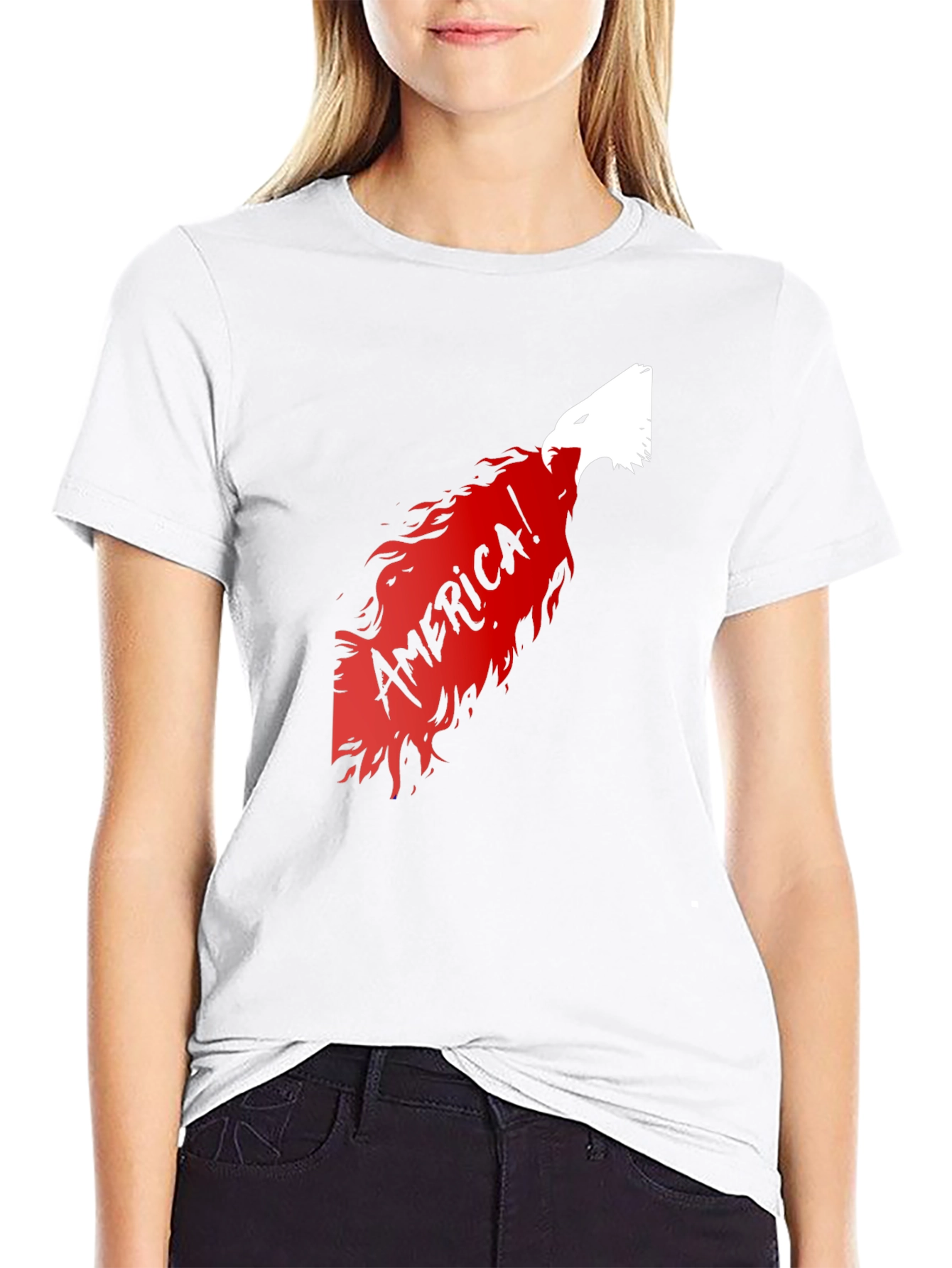 America Eagle Graphic Tee - Black T-Shirt