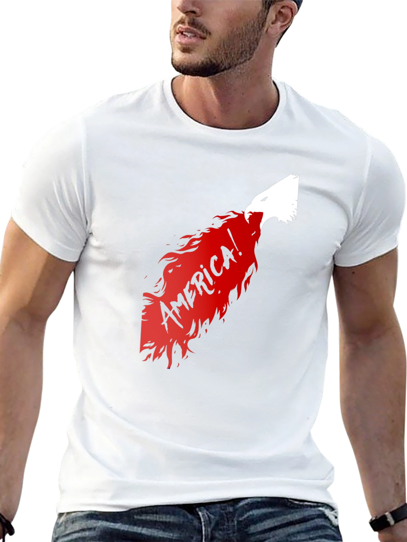 America Eagle Graphic Tee - Black T-Shirt