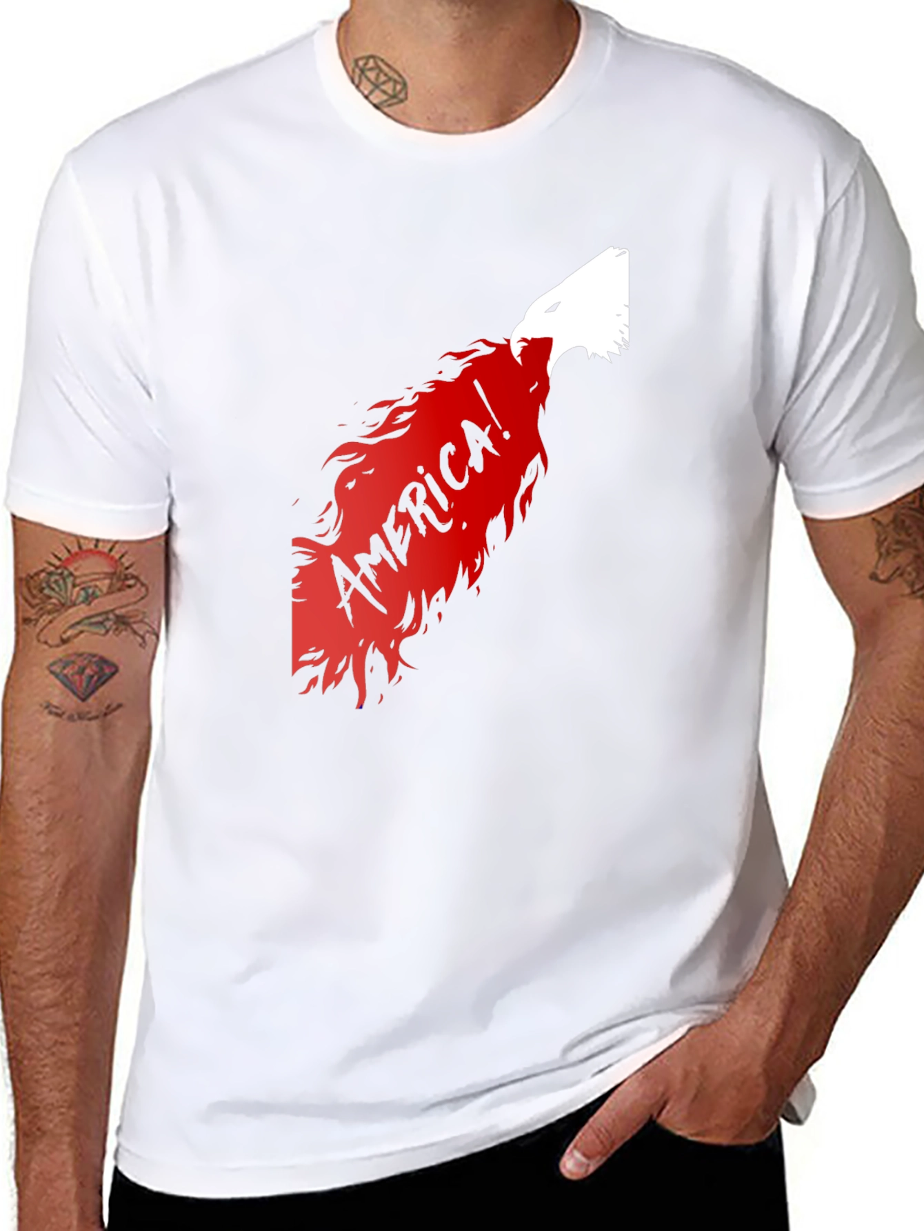 America Eagle Graphic Tee - Black T-Shirt