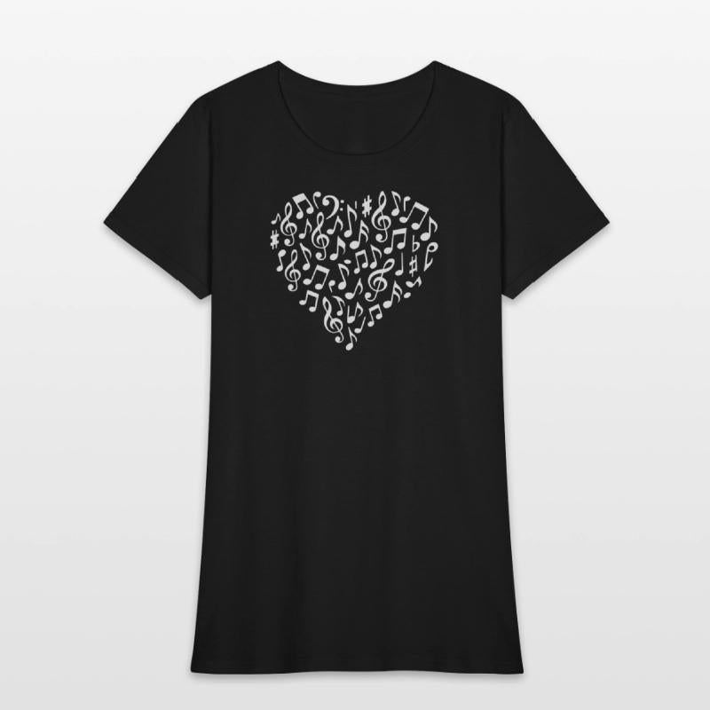 Musical Heart Pattern for Music Lovers