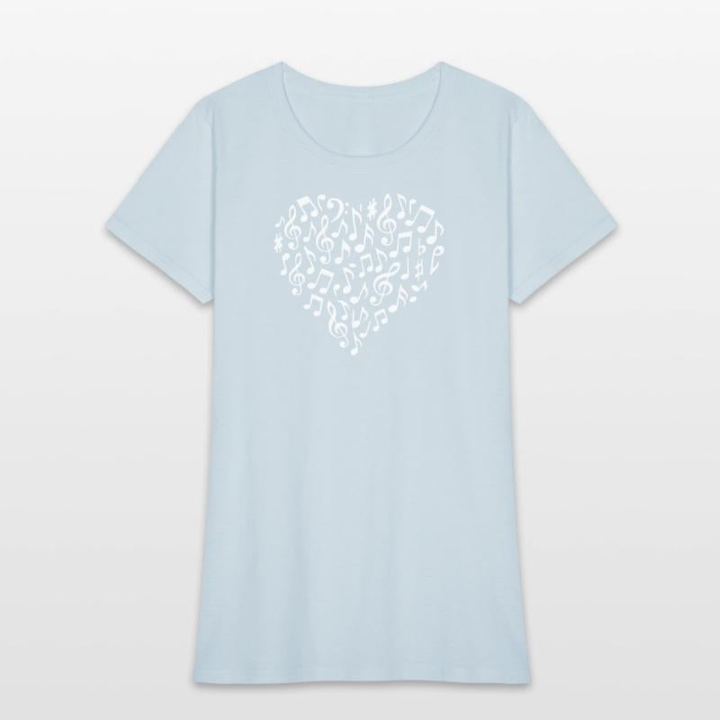 Musical Heart Pattern for Music Lovers