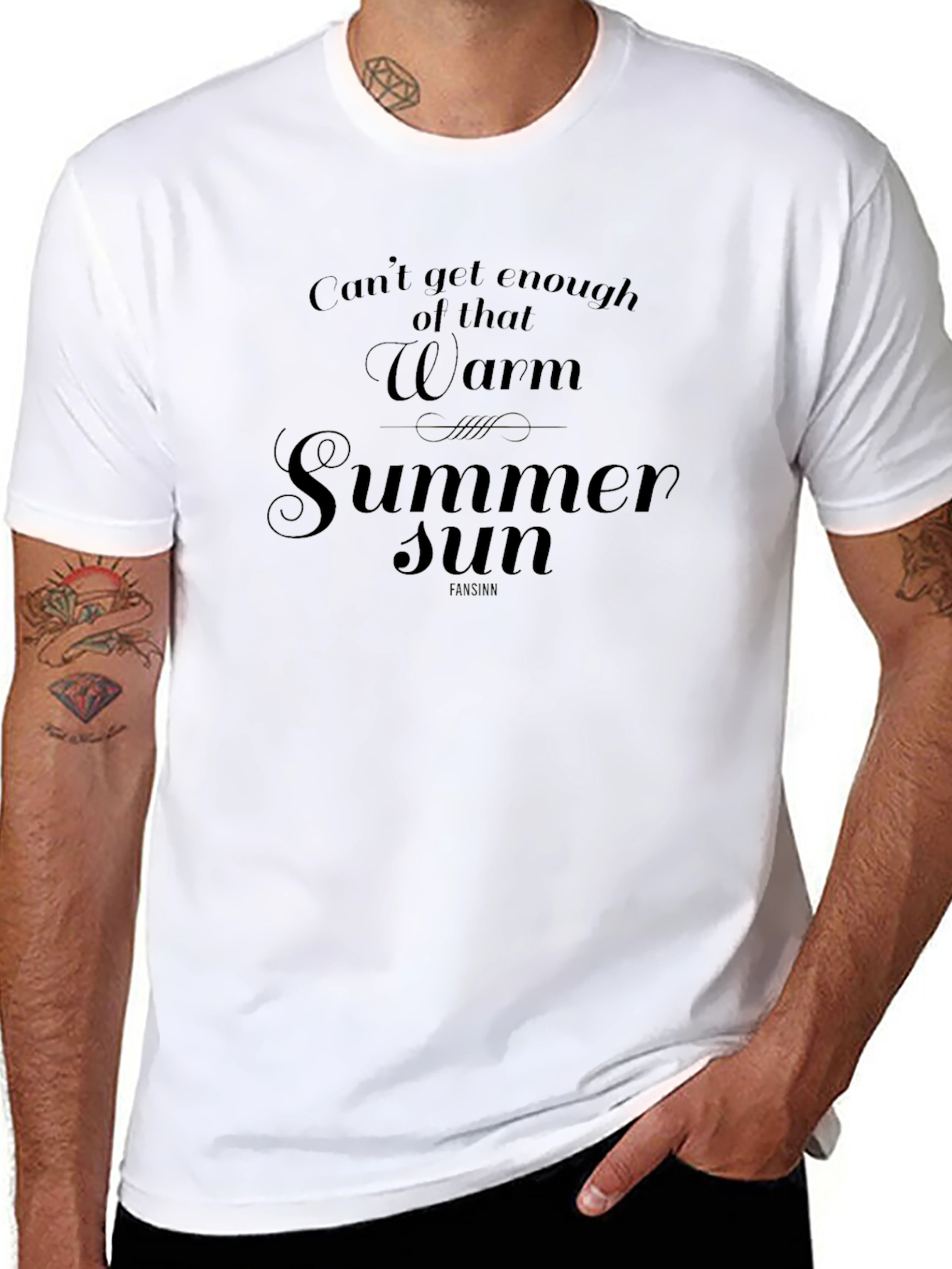 Warm Summer Sun Graphic T-Shirt - Black