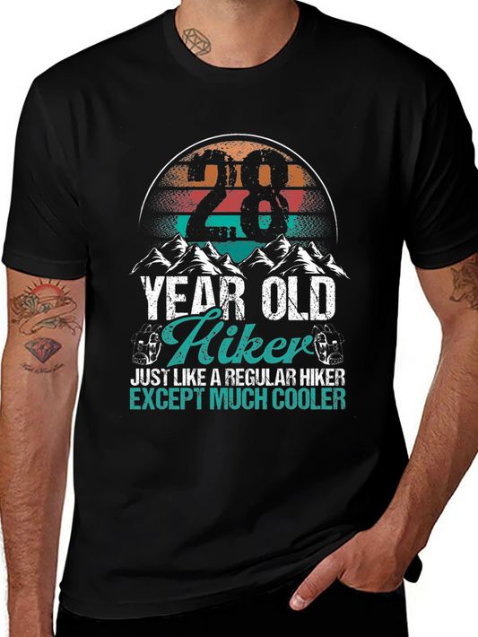 28 Year Old Hiker Graphic Tee - Much Cooler Hiker