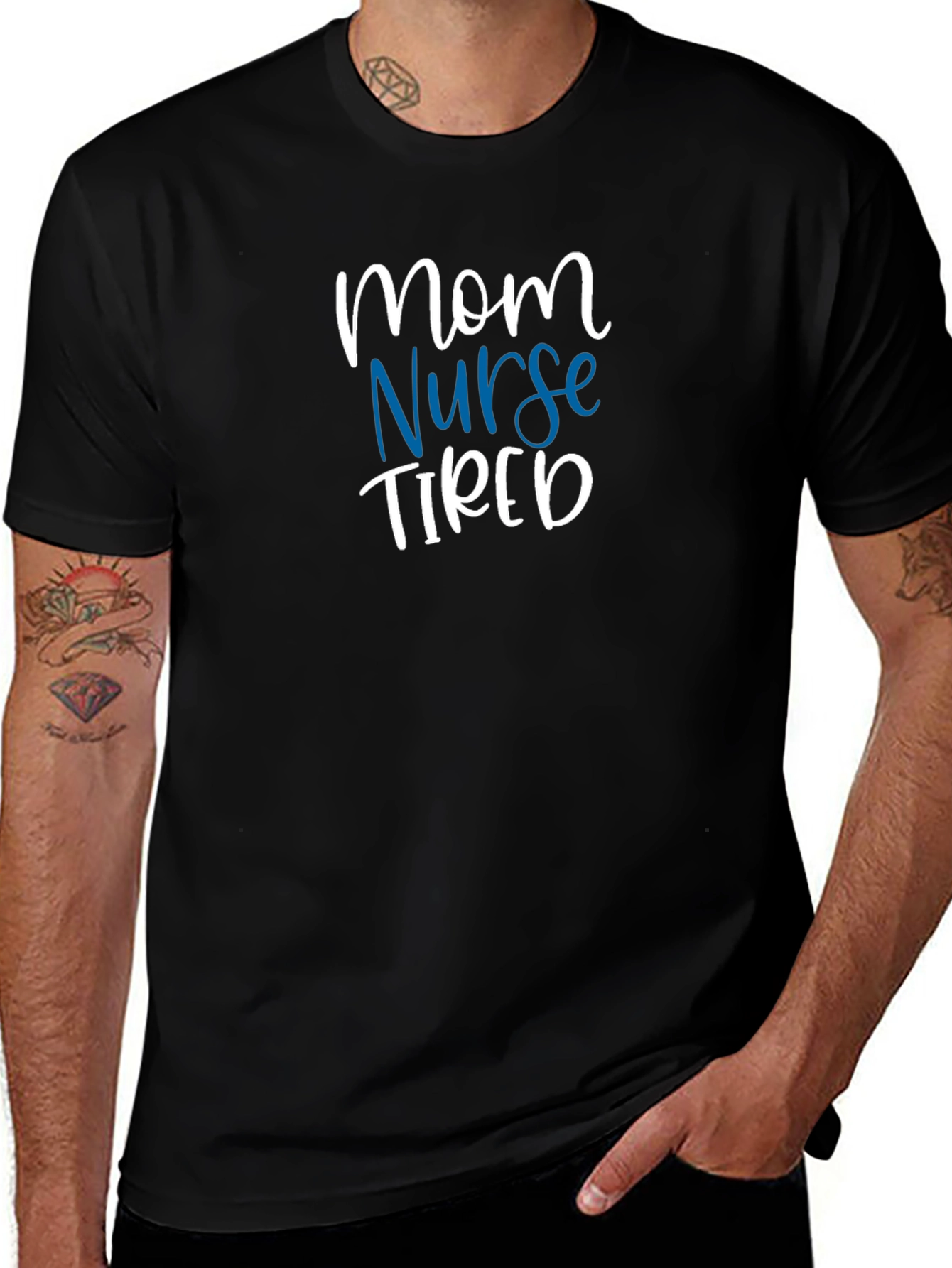 Mom Nurse Tired T-Shirt - Unisex Graphic Tee