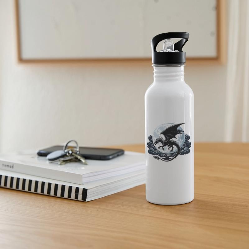 Mystical Dragon Silhouette