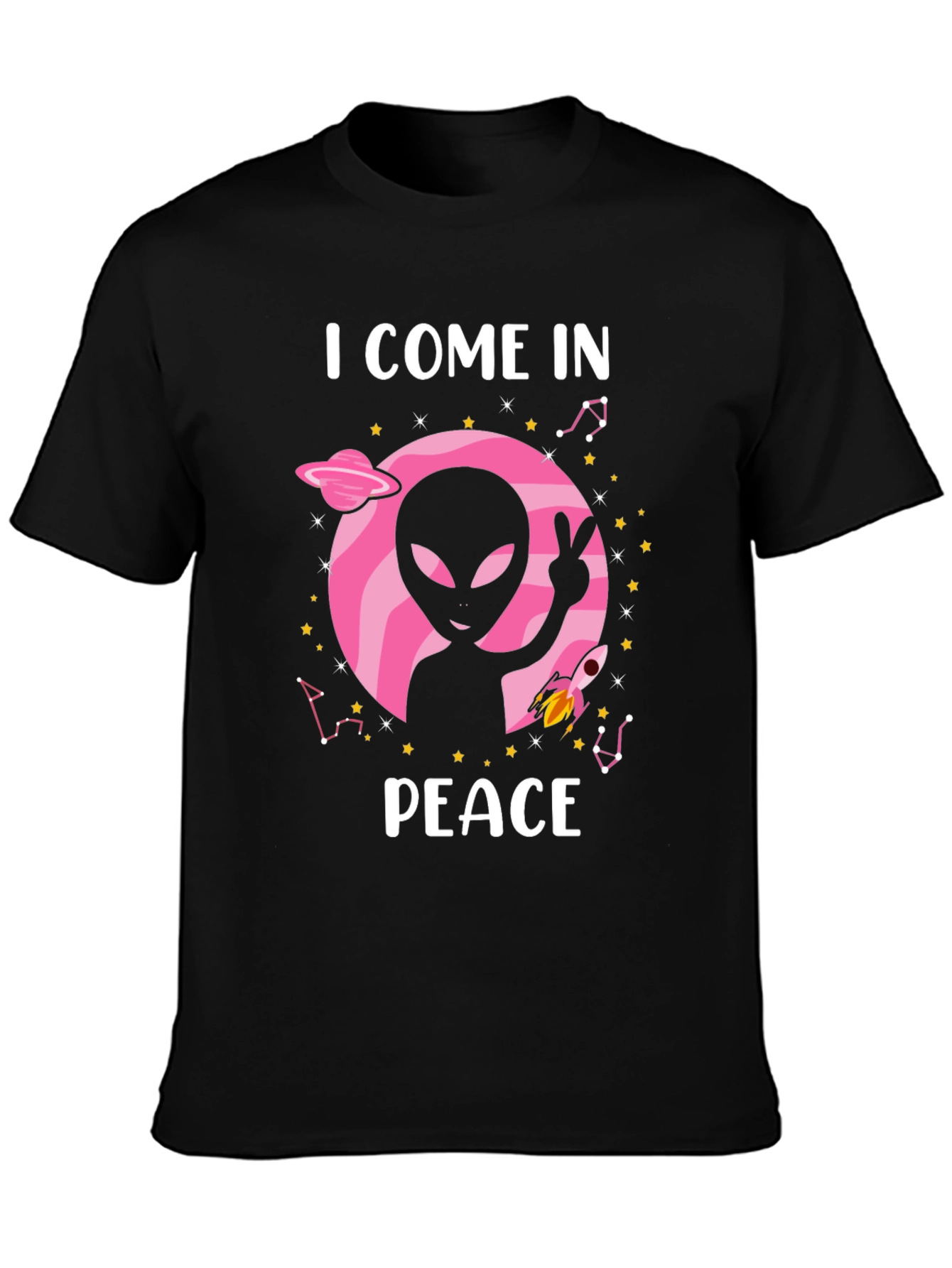 I Come in Peace Alien Graphic Tee