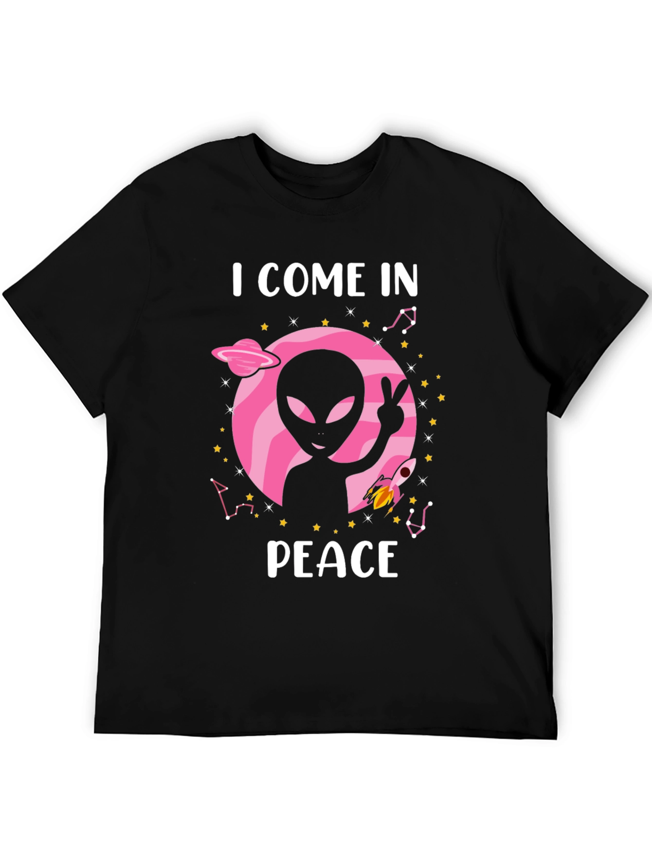 I Come in Peace Alien Graphic Tee