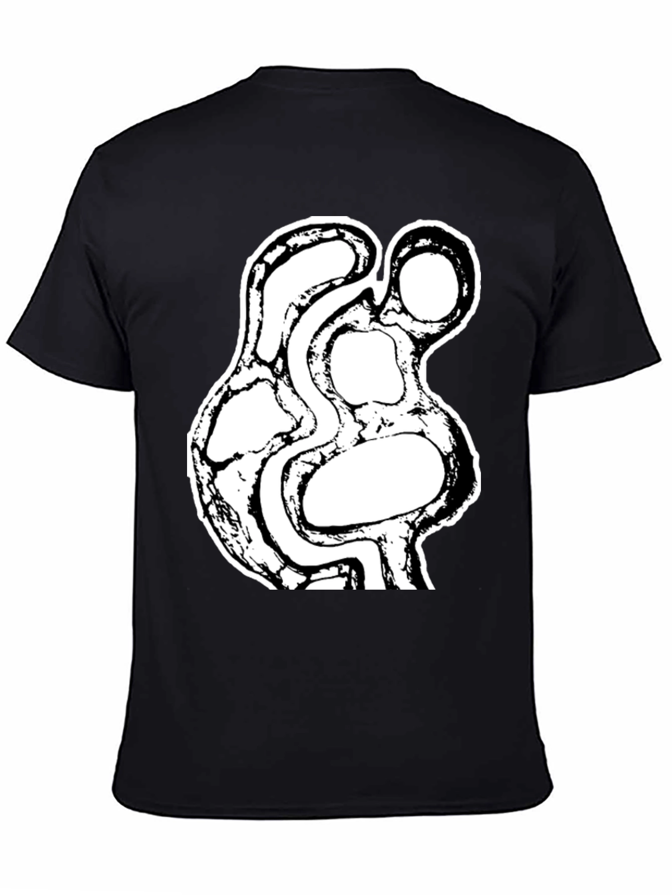 Abstract Art Graphic Black T-Shirt