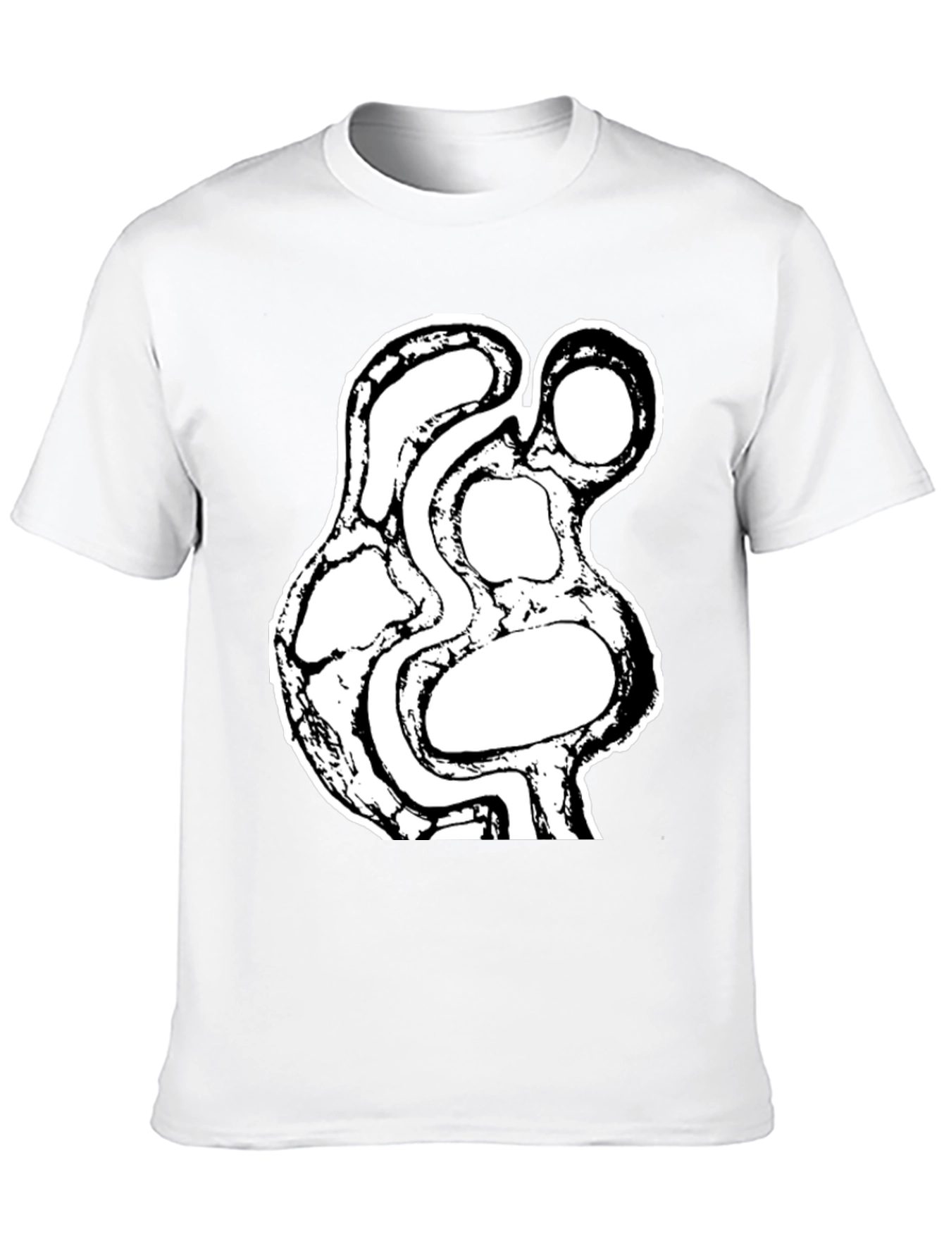 Abstract Art Graphic Black T-Shirt
