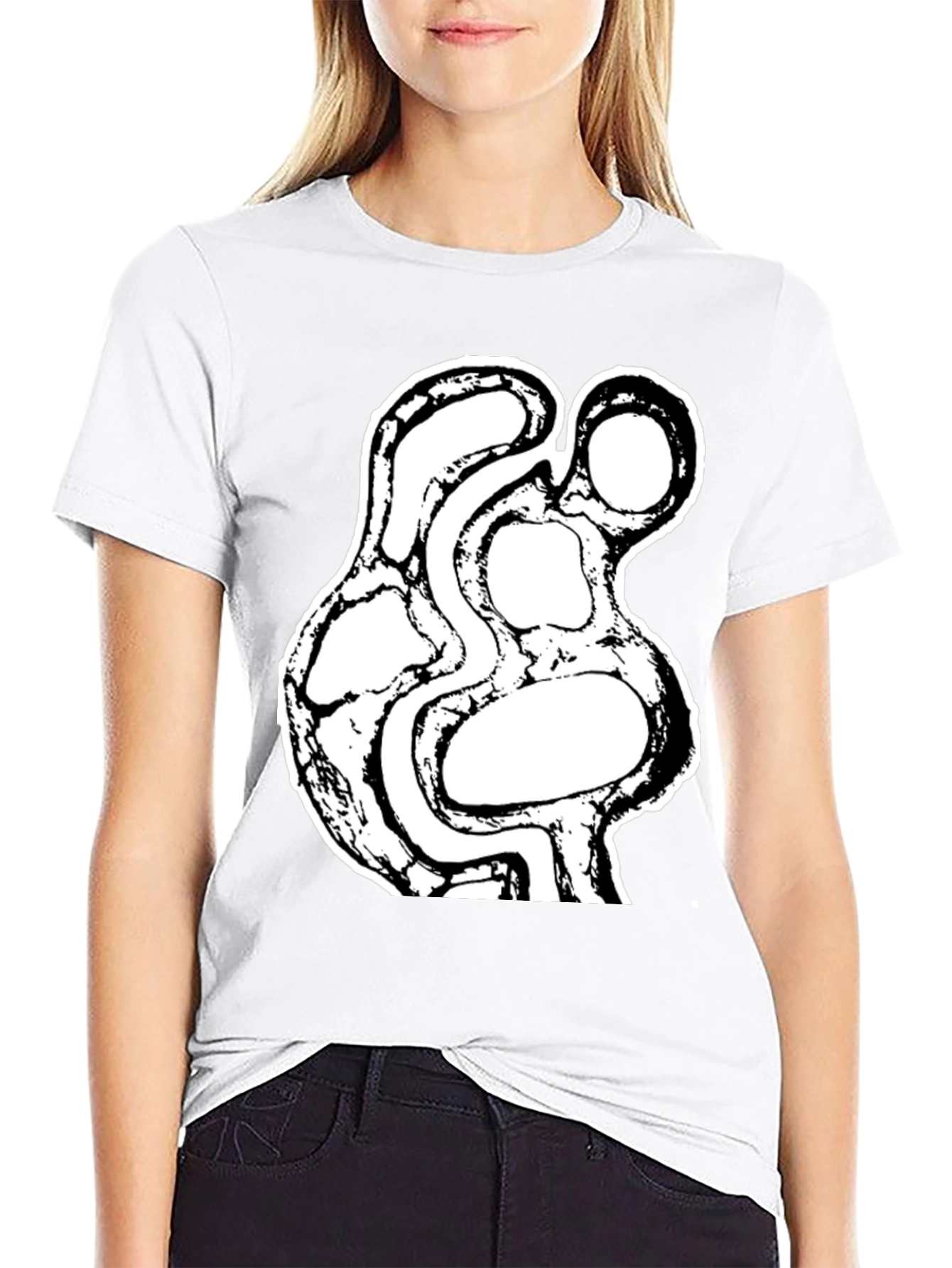 Abstract Art Graphic Black T-Shirt