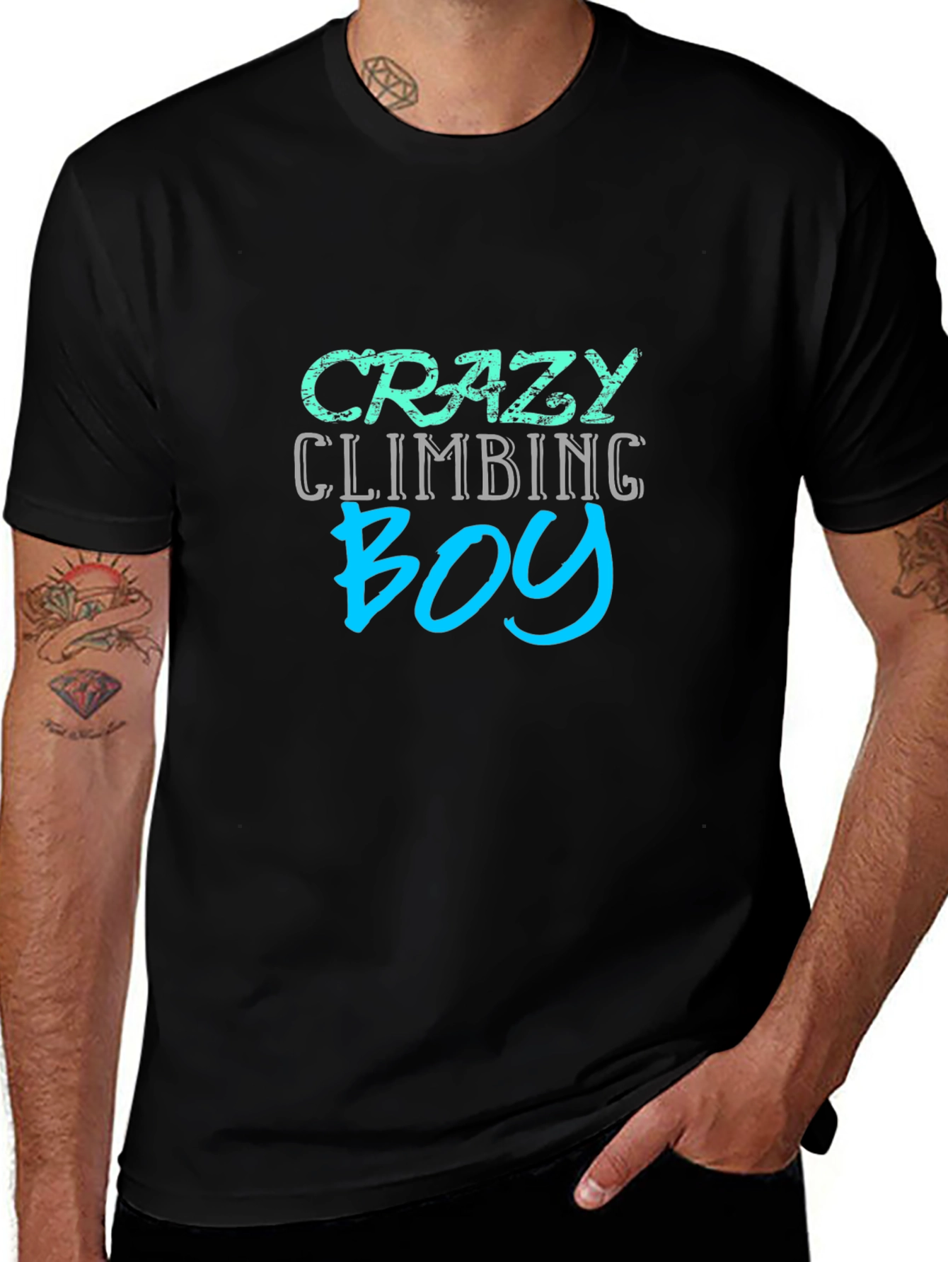 Crazy Climbing Boy T-Shirt - Adventure Tee