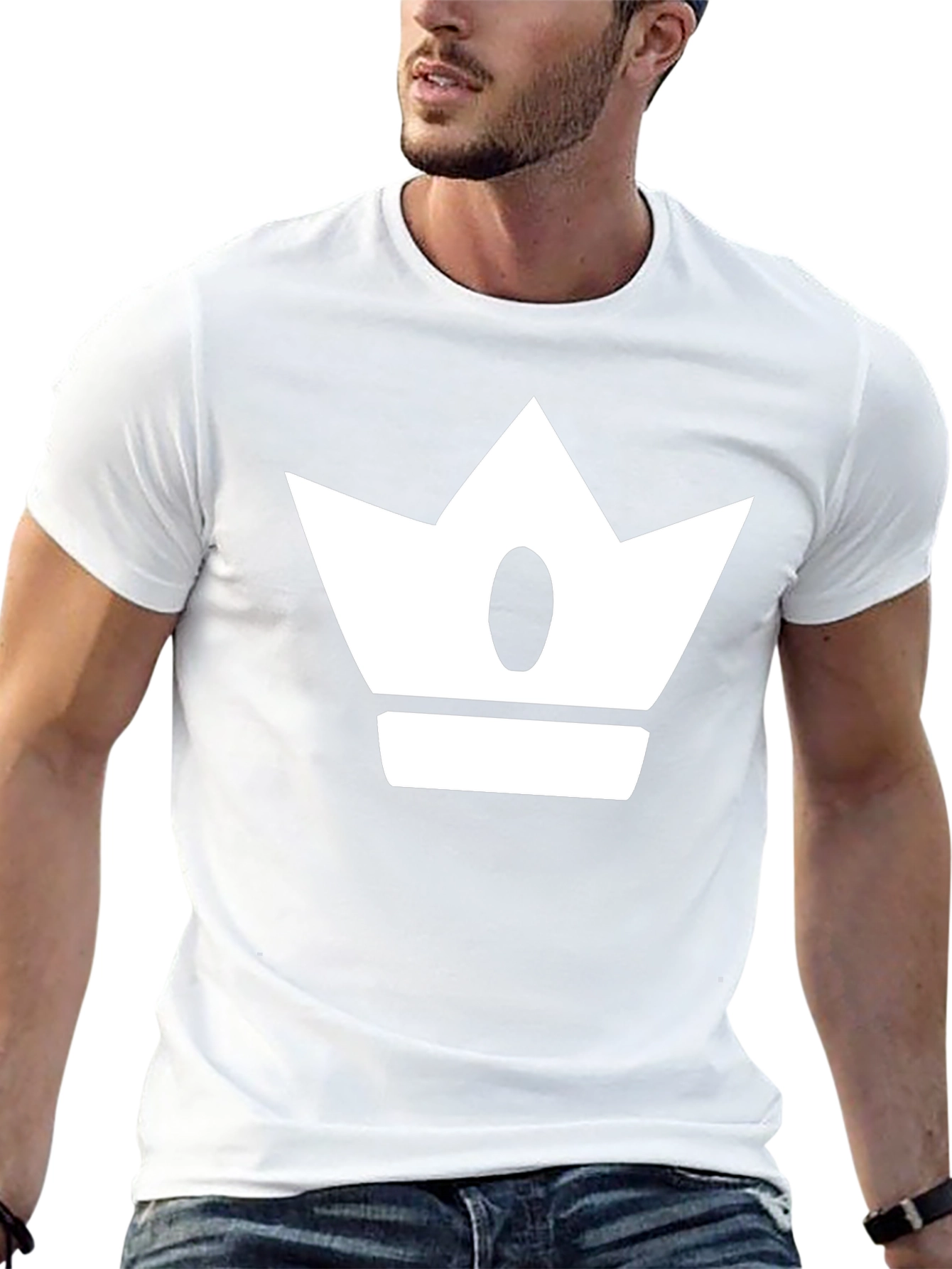 Crown Graphic Print Mens Black T-Shirt
