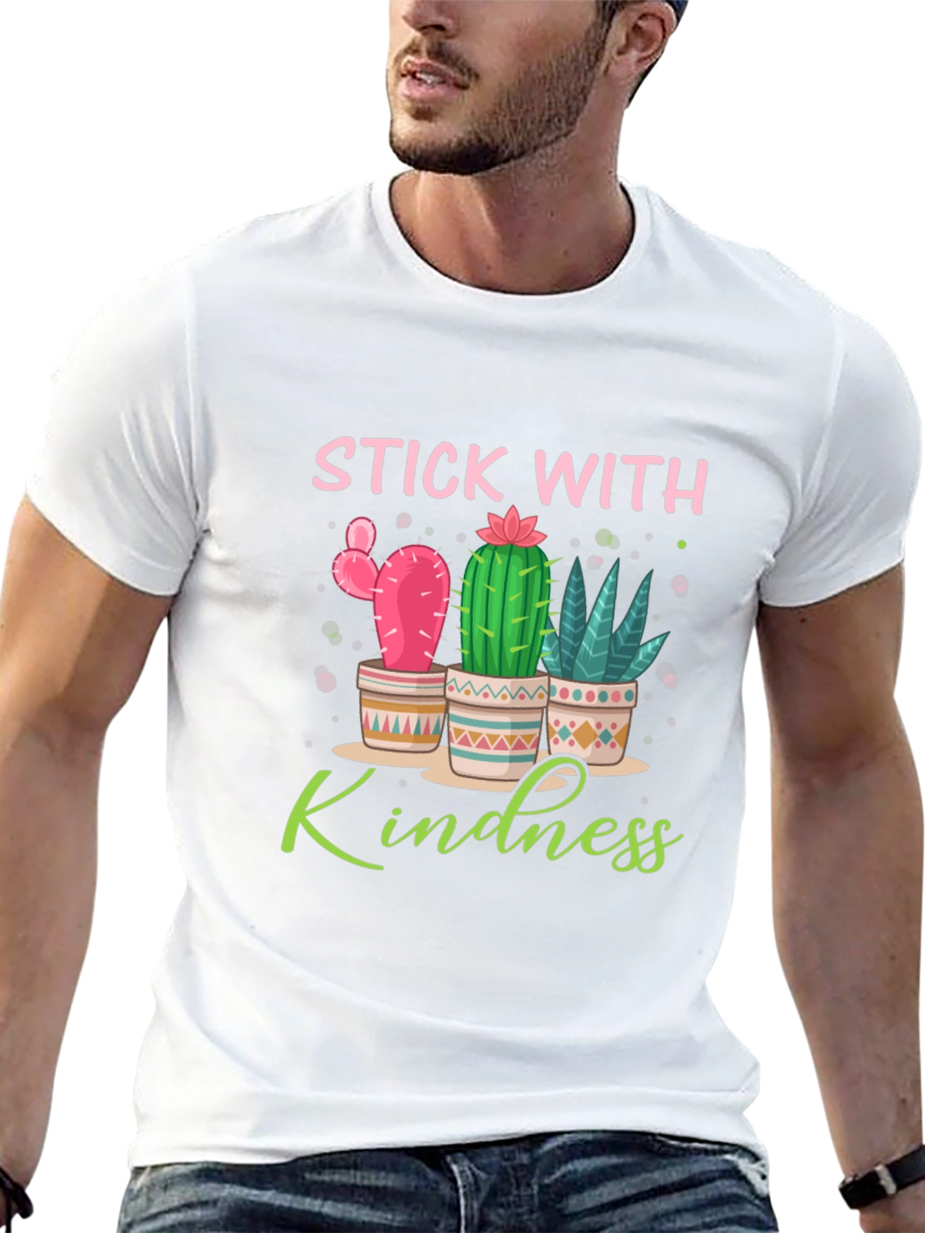 Stick With Kindness Cactus T-Shirt