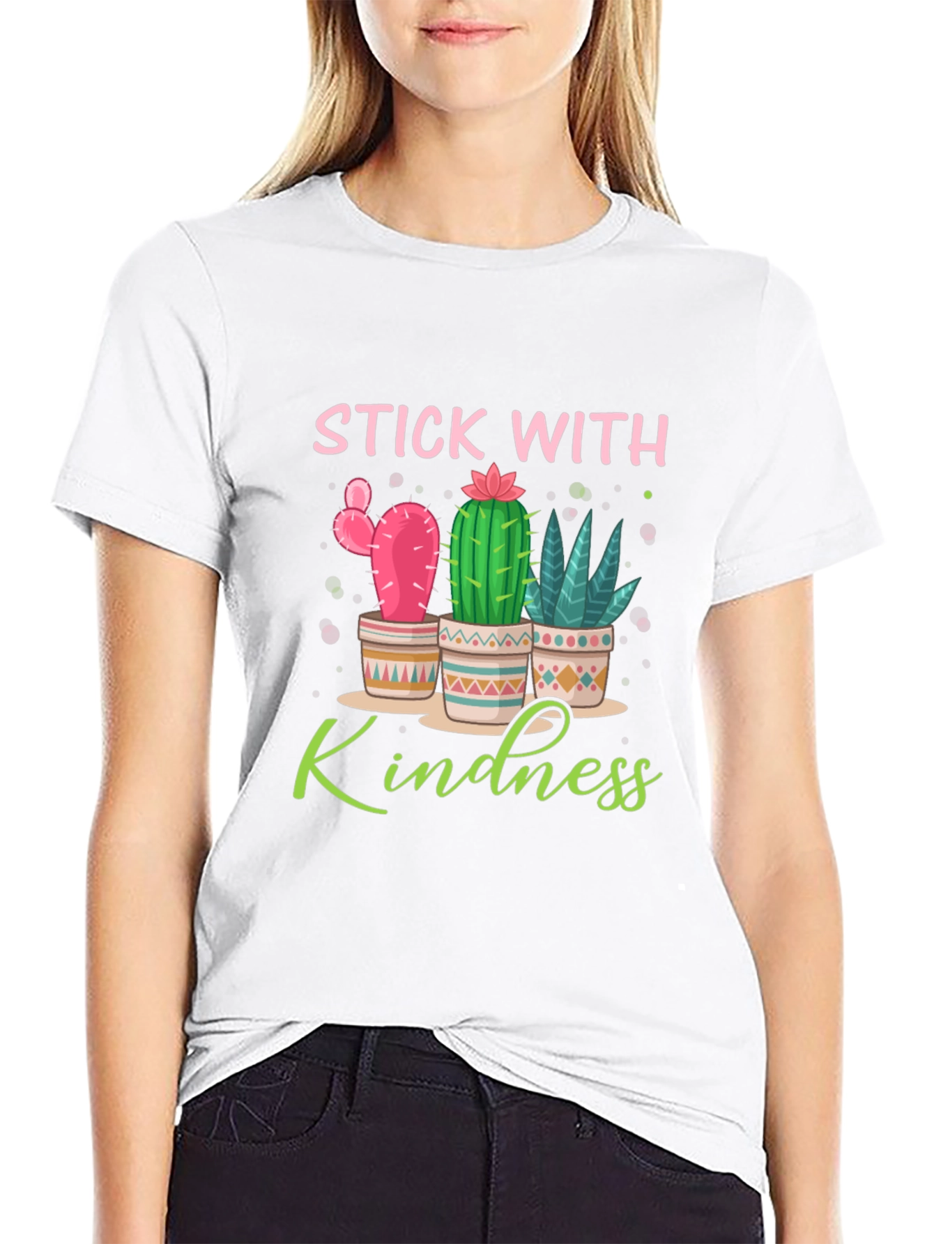 Stick With Kindness Cactus T-Shirt