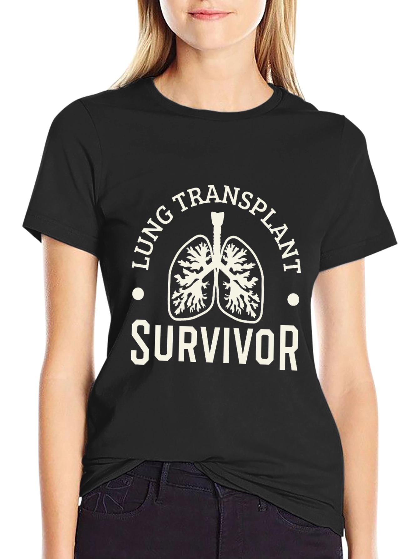 Lung Transplant Survivor Graphic T-Shirt
