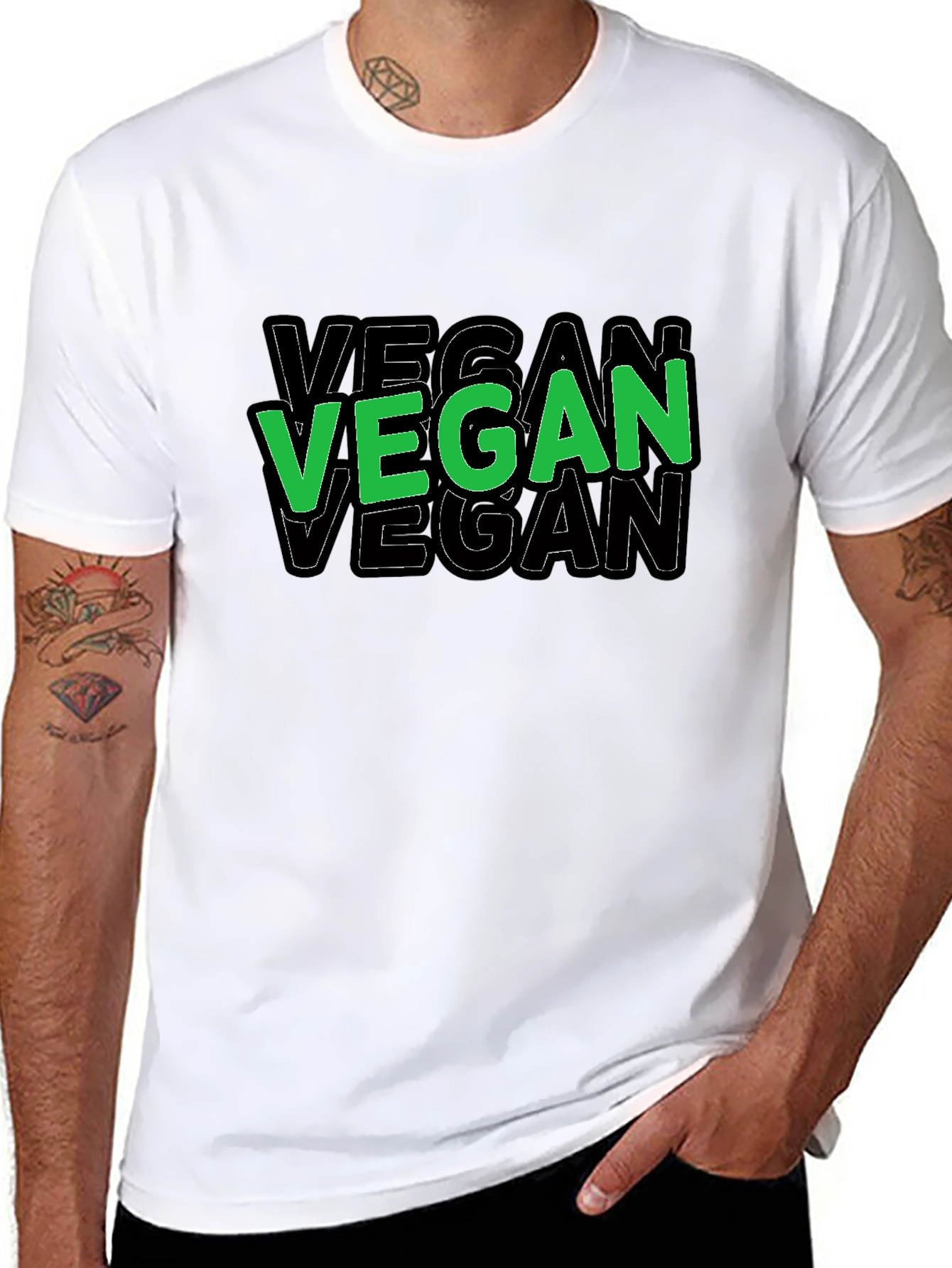 Vegan Graphic Tee - Bold Statement Shirt