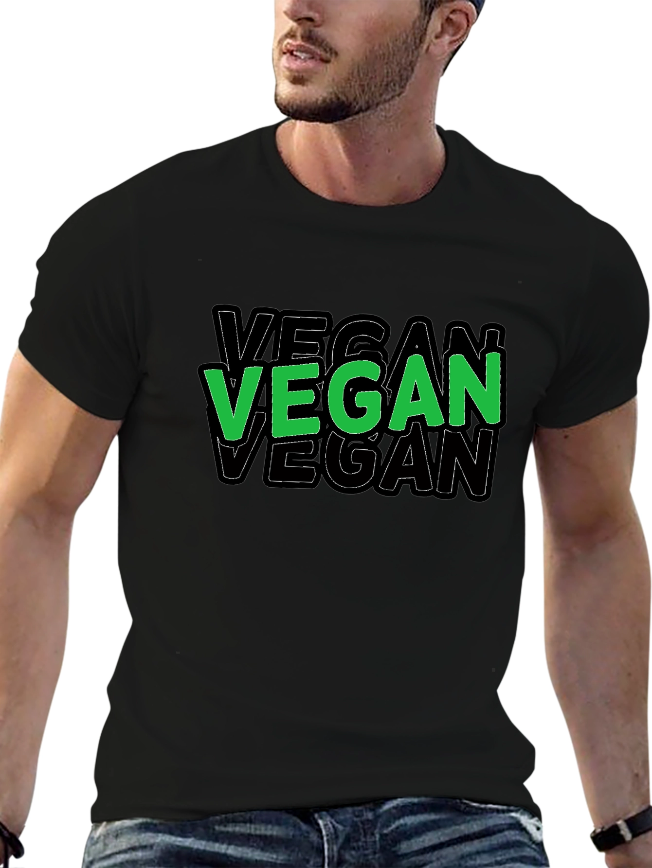 Vegan Graphic Tee - Bold Statement Shirt