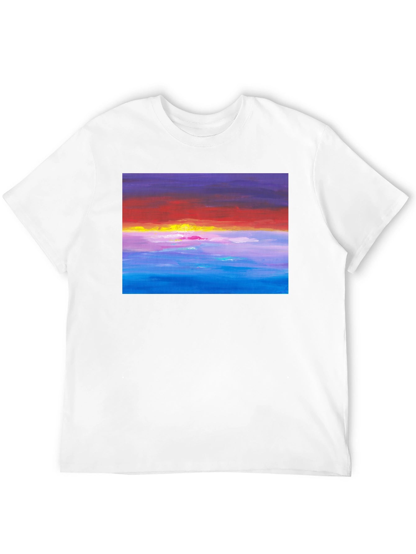 Sunset Seascape Graphic Tee - Black