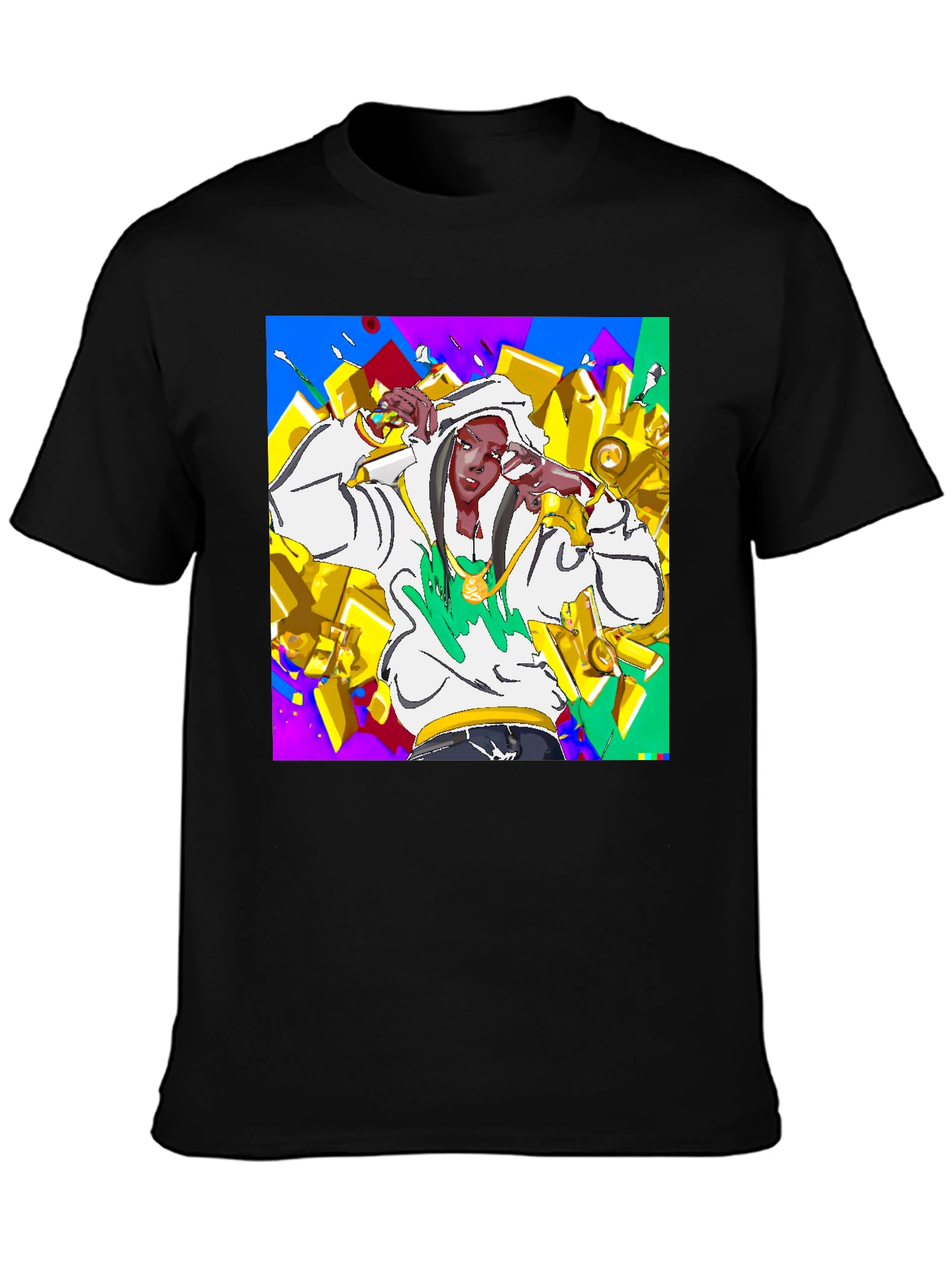 Urban Style Graphic Tee - Animated Character Design