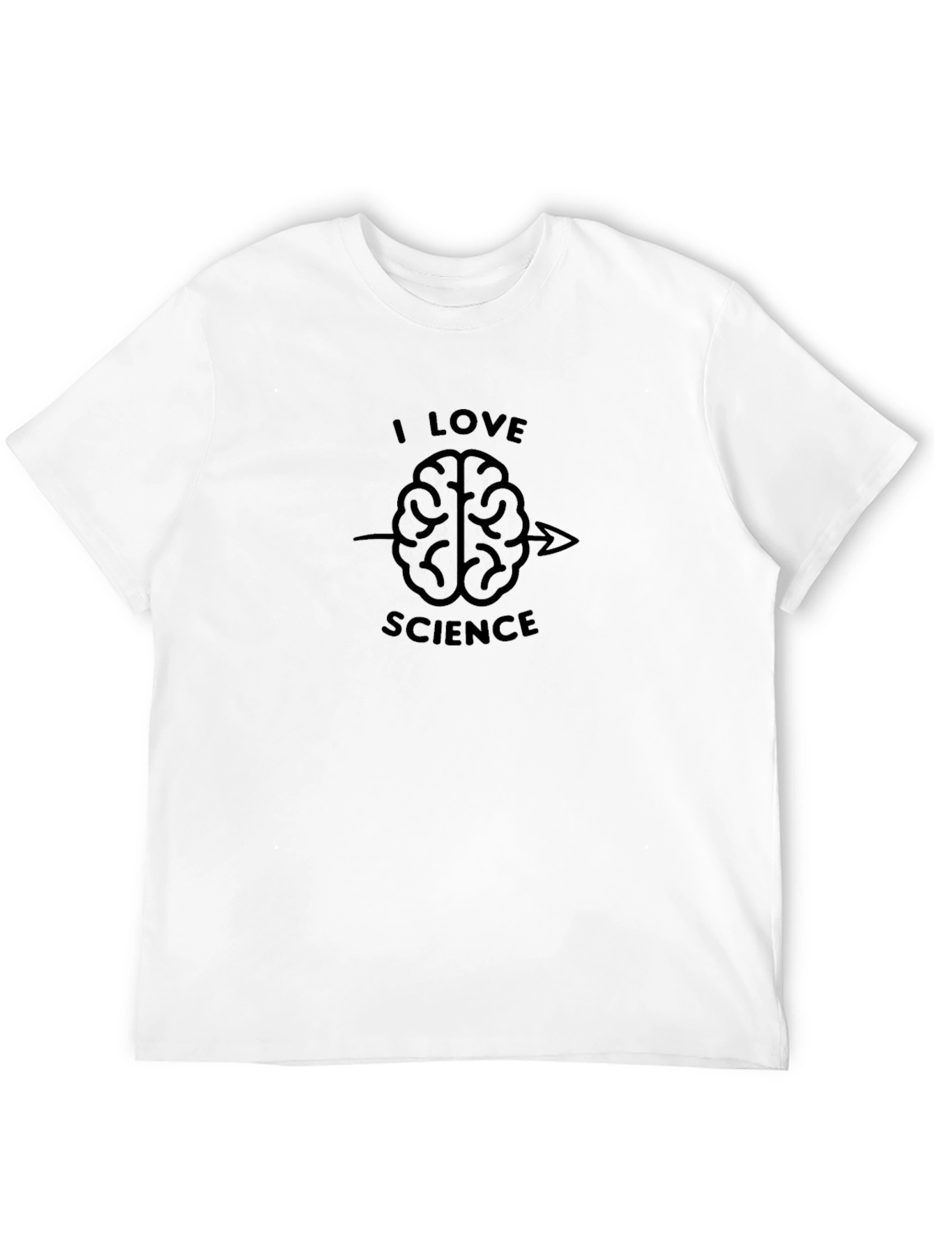 I Love Science Brain Graphic T-Shirt