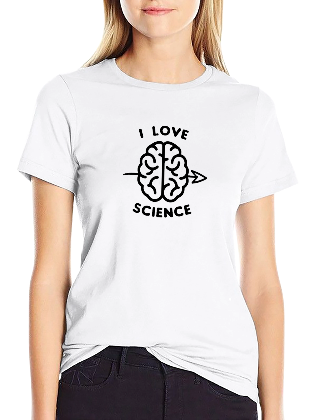 I Love Science Brain Graphic T-Shirt