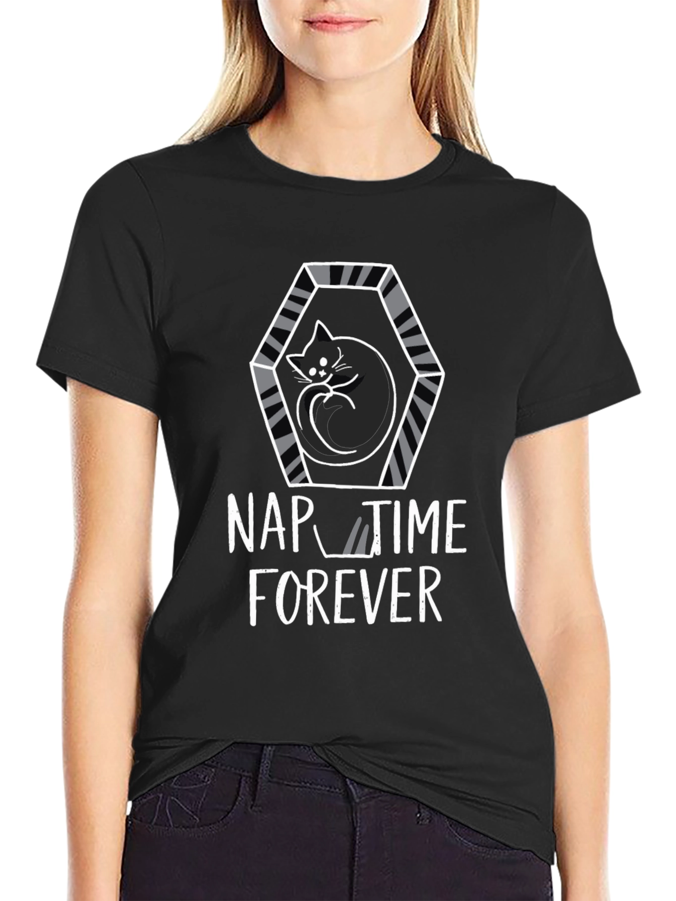 Nap Time Forever Cat T-Shirt