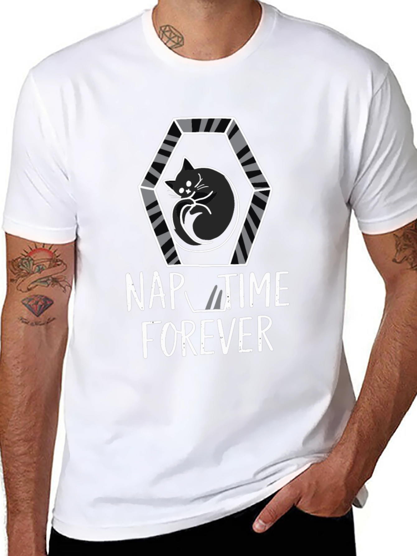 Nap Time Forever Cat T-Shirt