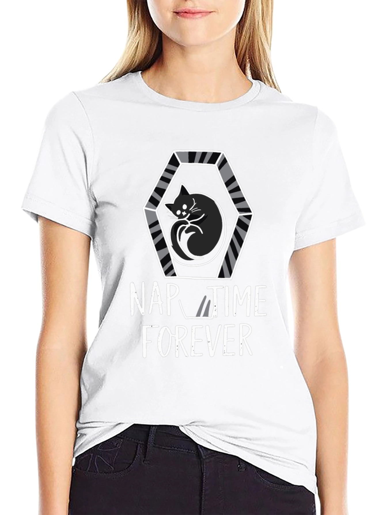 Nap Time Forever Cat T-Shirt