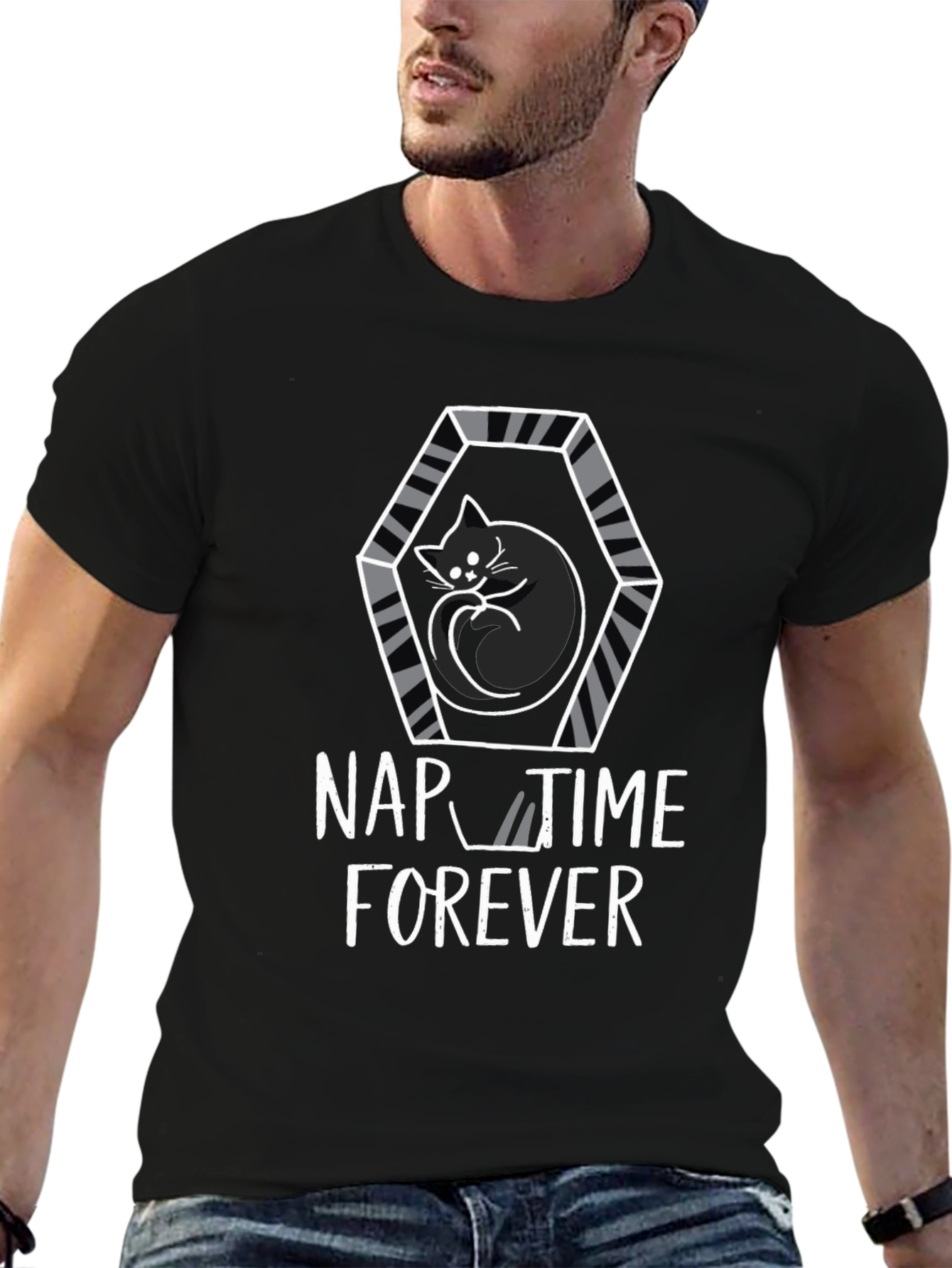 Nap Time Forever Cat T-Shirt