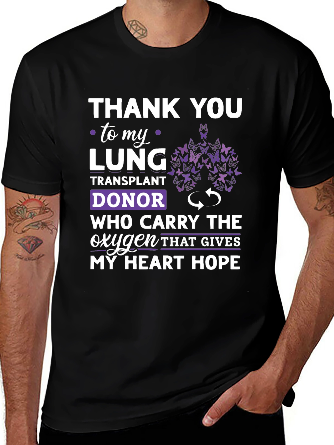 Lung Transplant Donor Gratitude T-Shirt