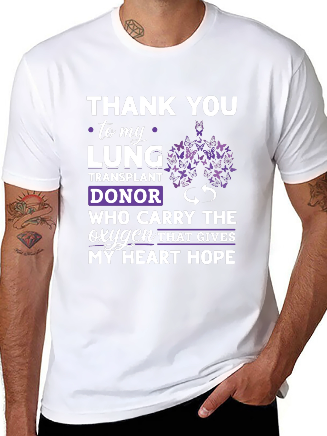 Lung Transplant Donor Gratitude T-Shirt