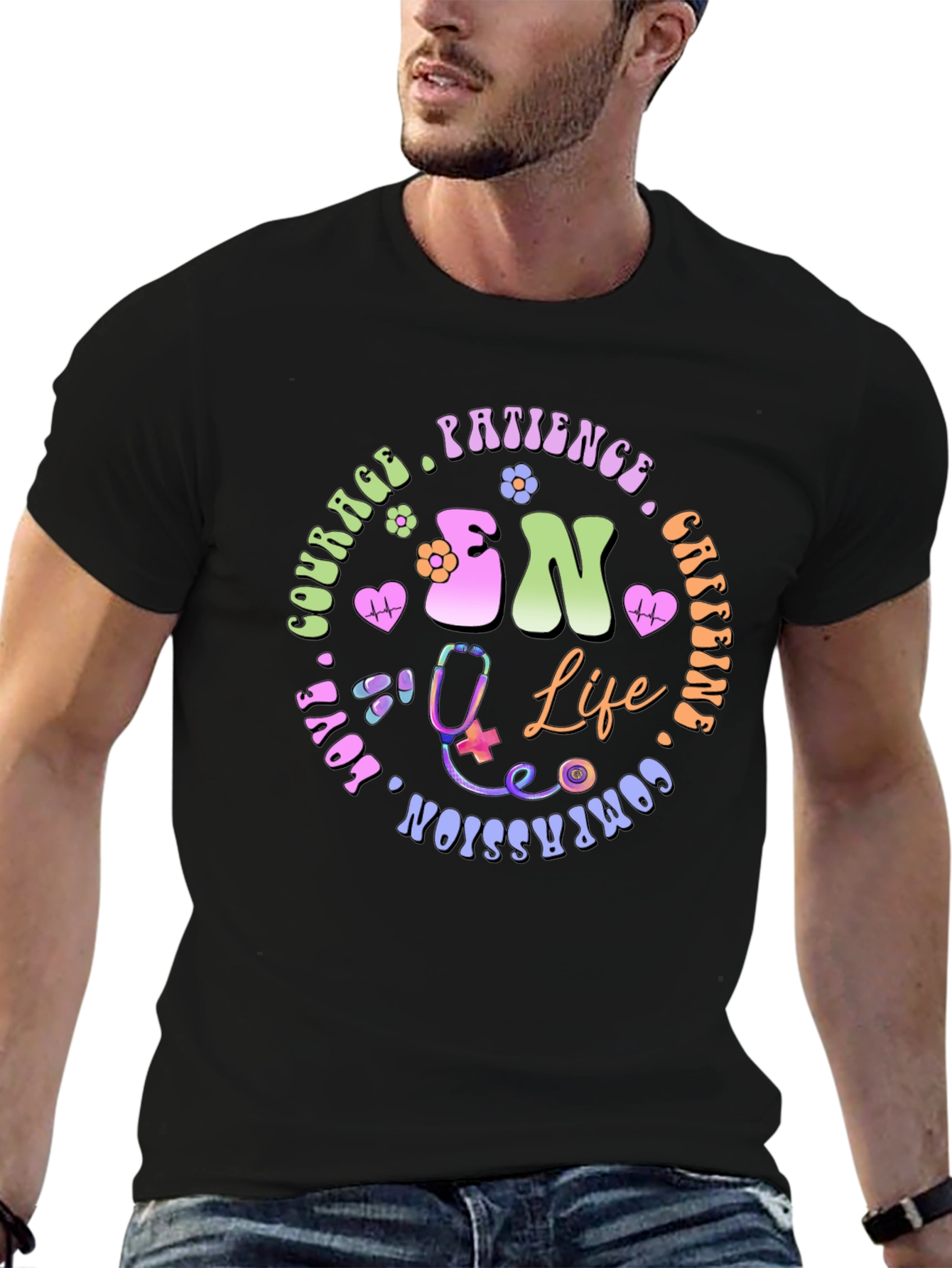 Retro RN Life T-Shirt - Nurse Appreciation