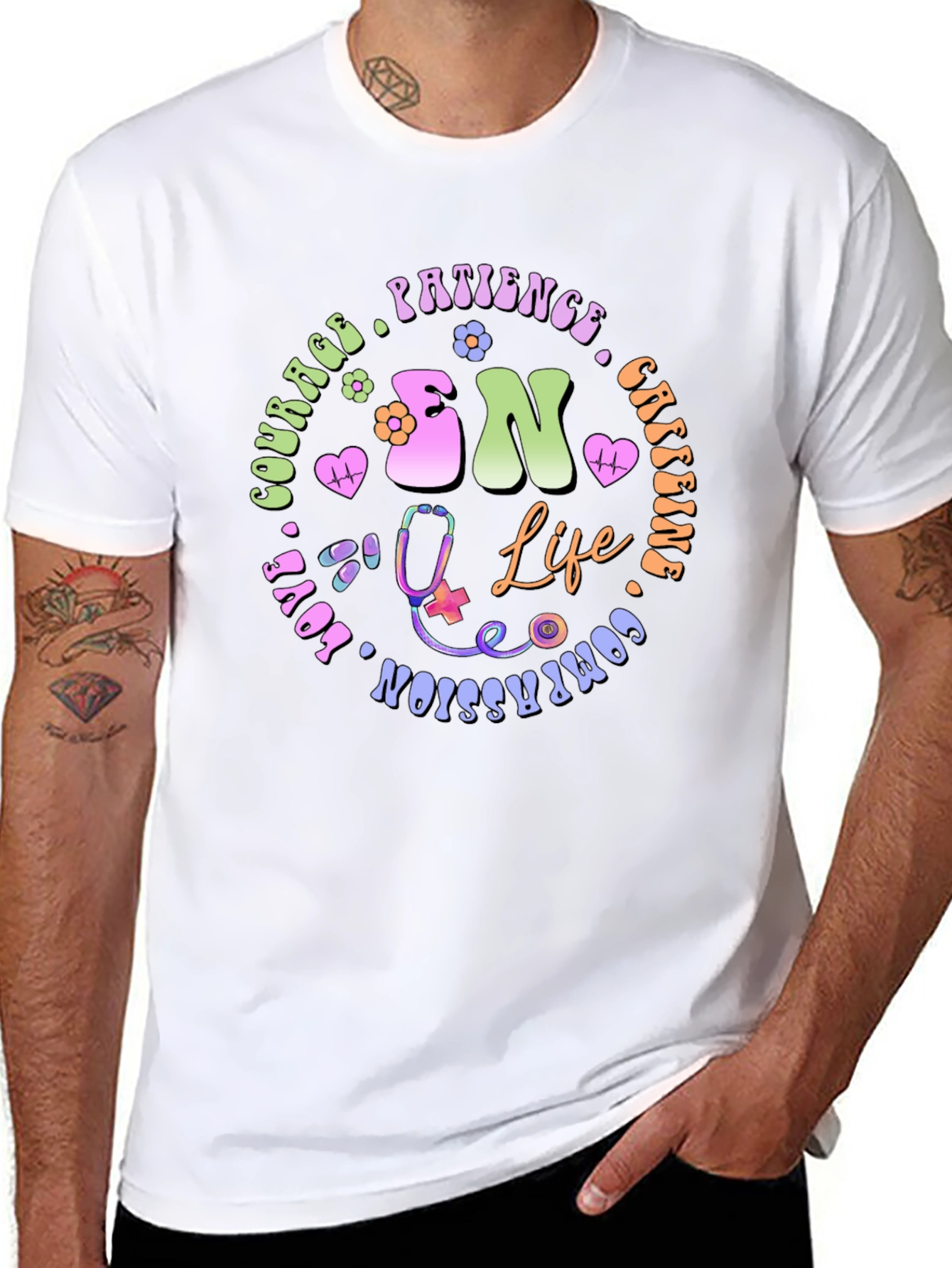 Retro RN Life T-Shirt - Nurse Appreciation