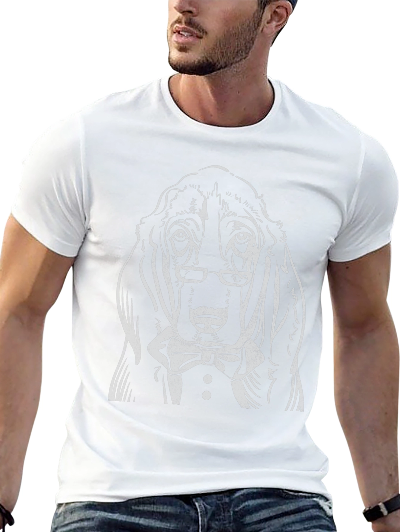 Dapper Dog Graphic Tee - Mens Black T-Shirt