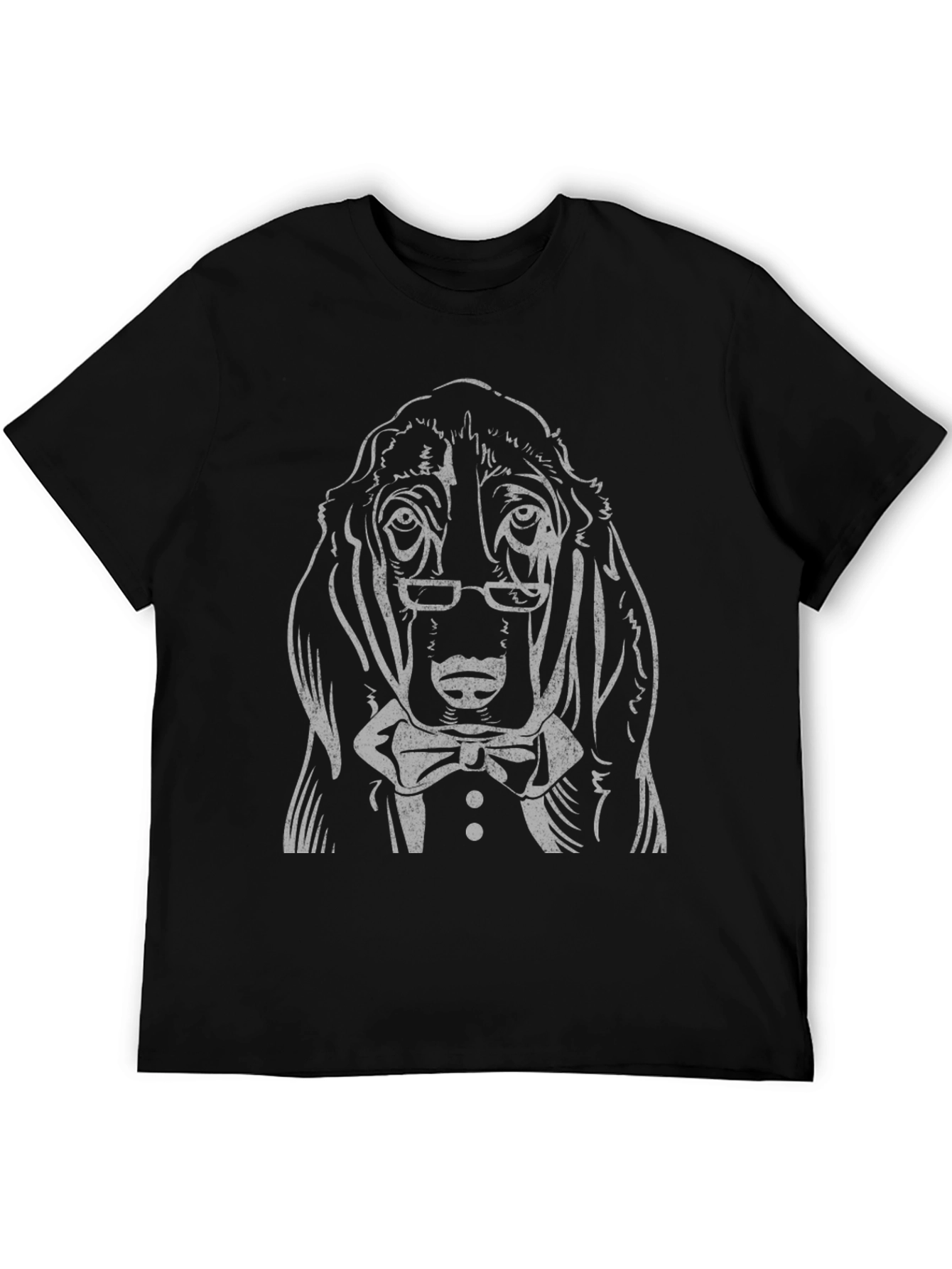 Dapper Dog Graphic Tee - Mens Black T-Shirt