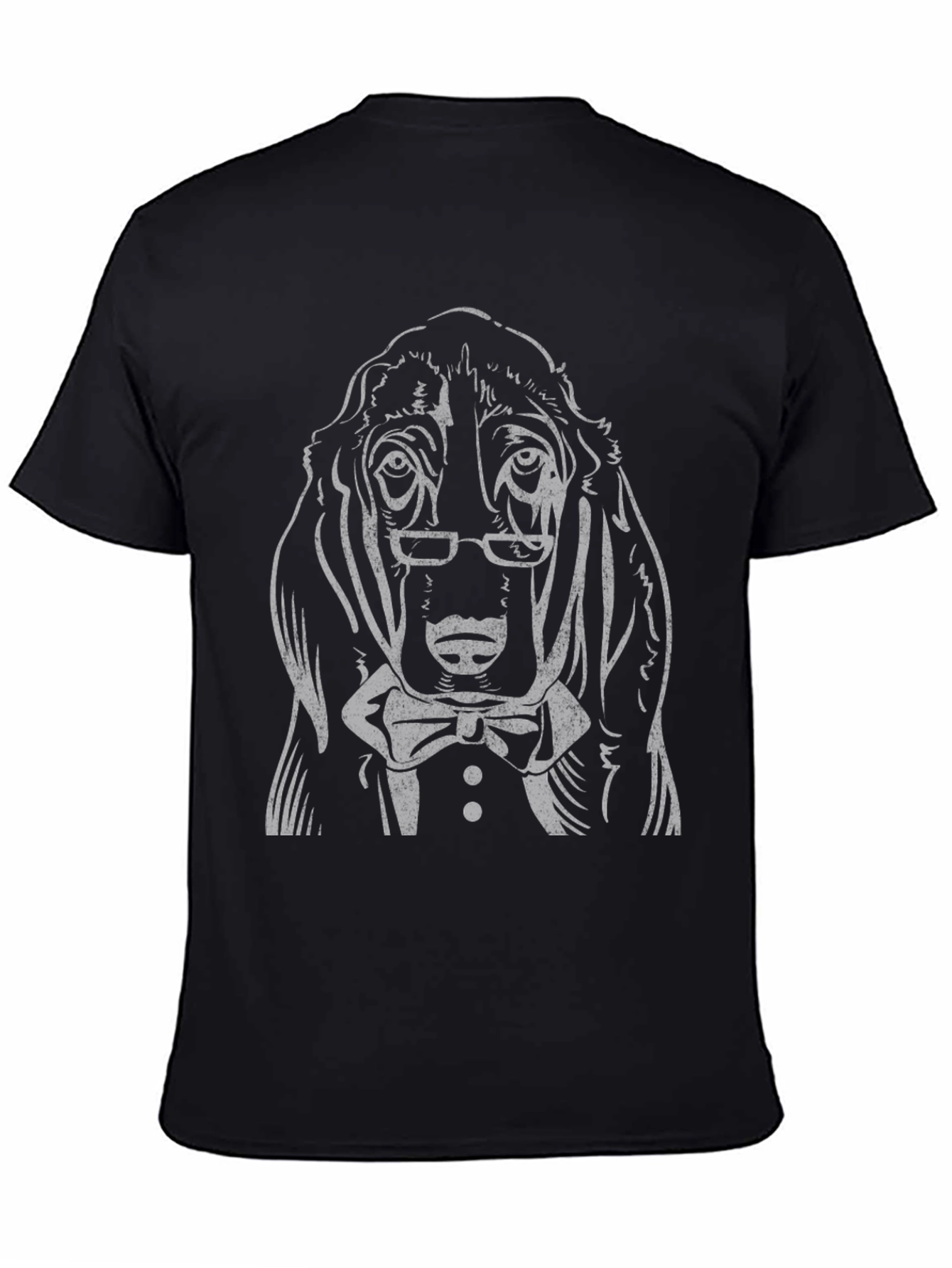 Dapper Dog Graphic Tee - Mens Black T-Shirt