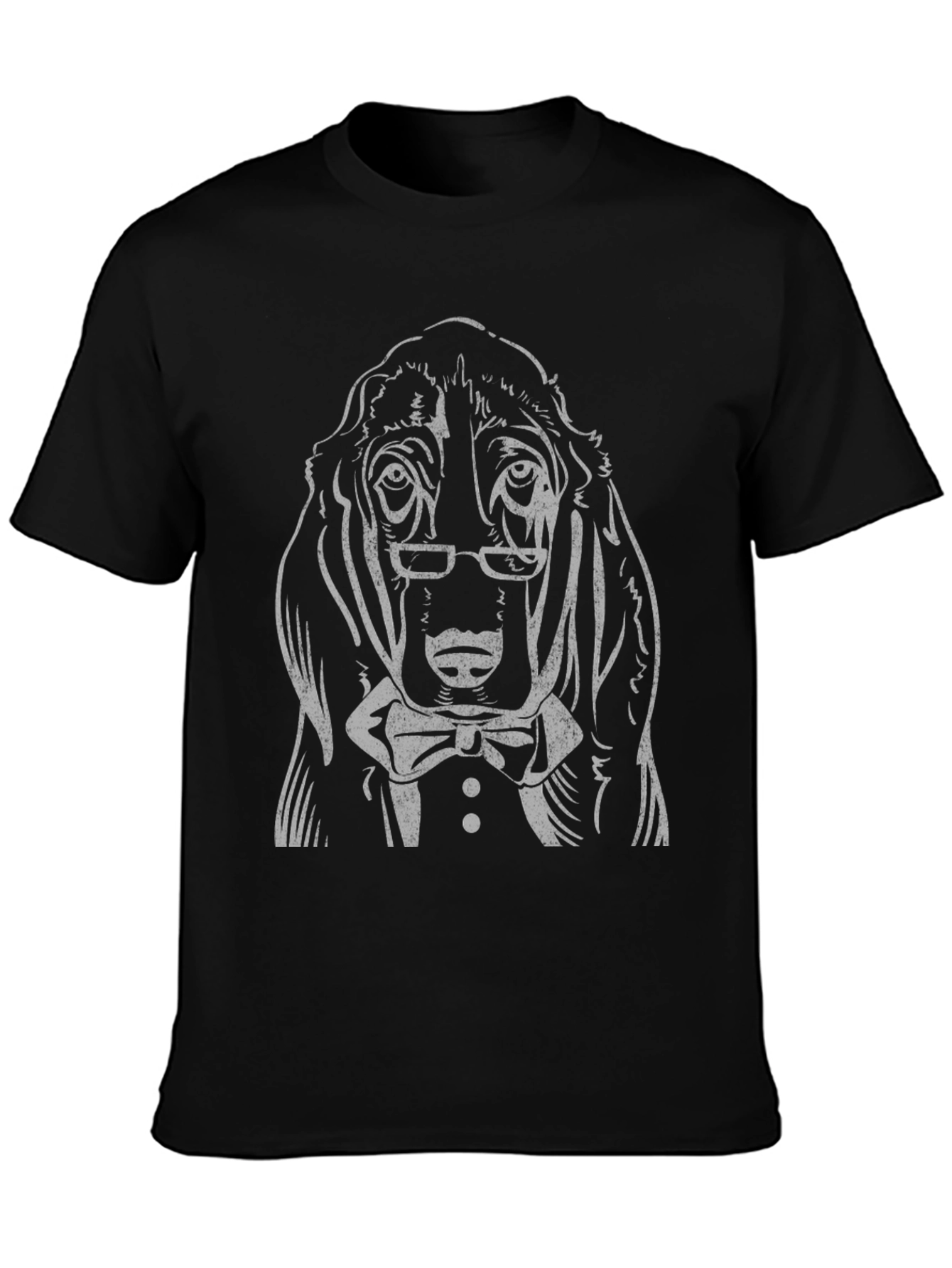 Dapper Dog Graphic Tee - Mens Black T-Shirt