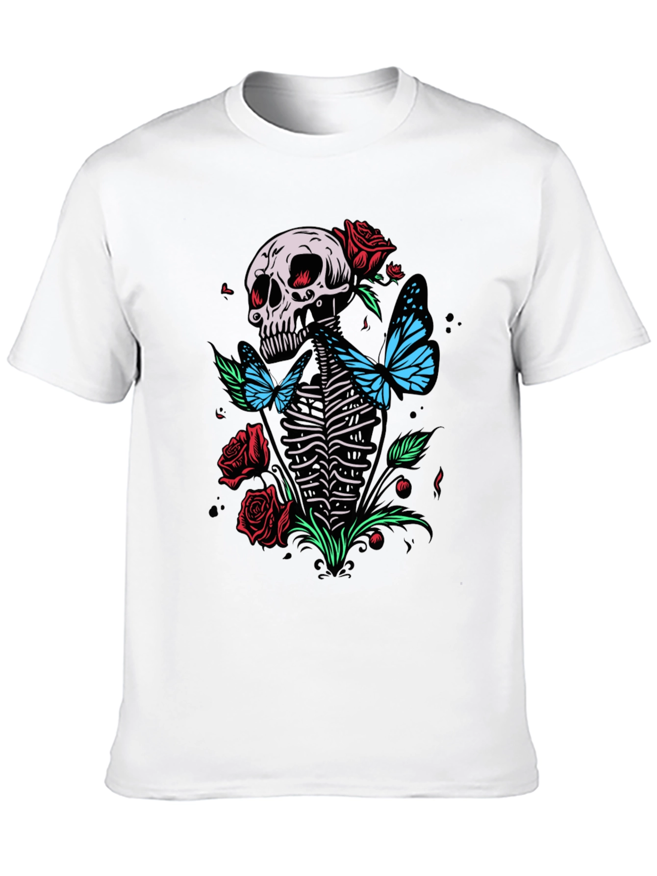 Skull & Butterfly Graphic Tee