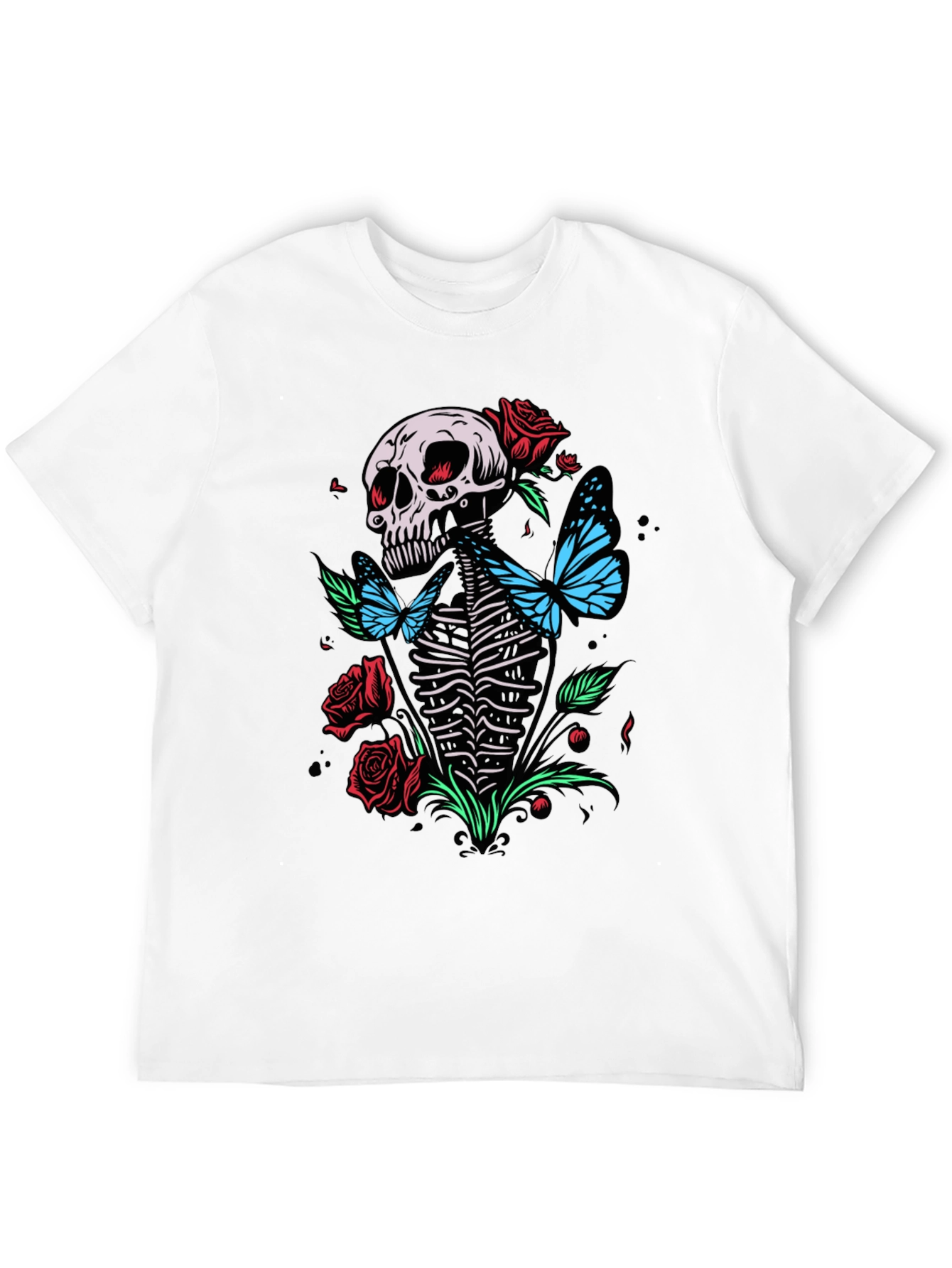 Skull & Butterfly Graphic Tee