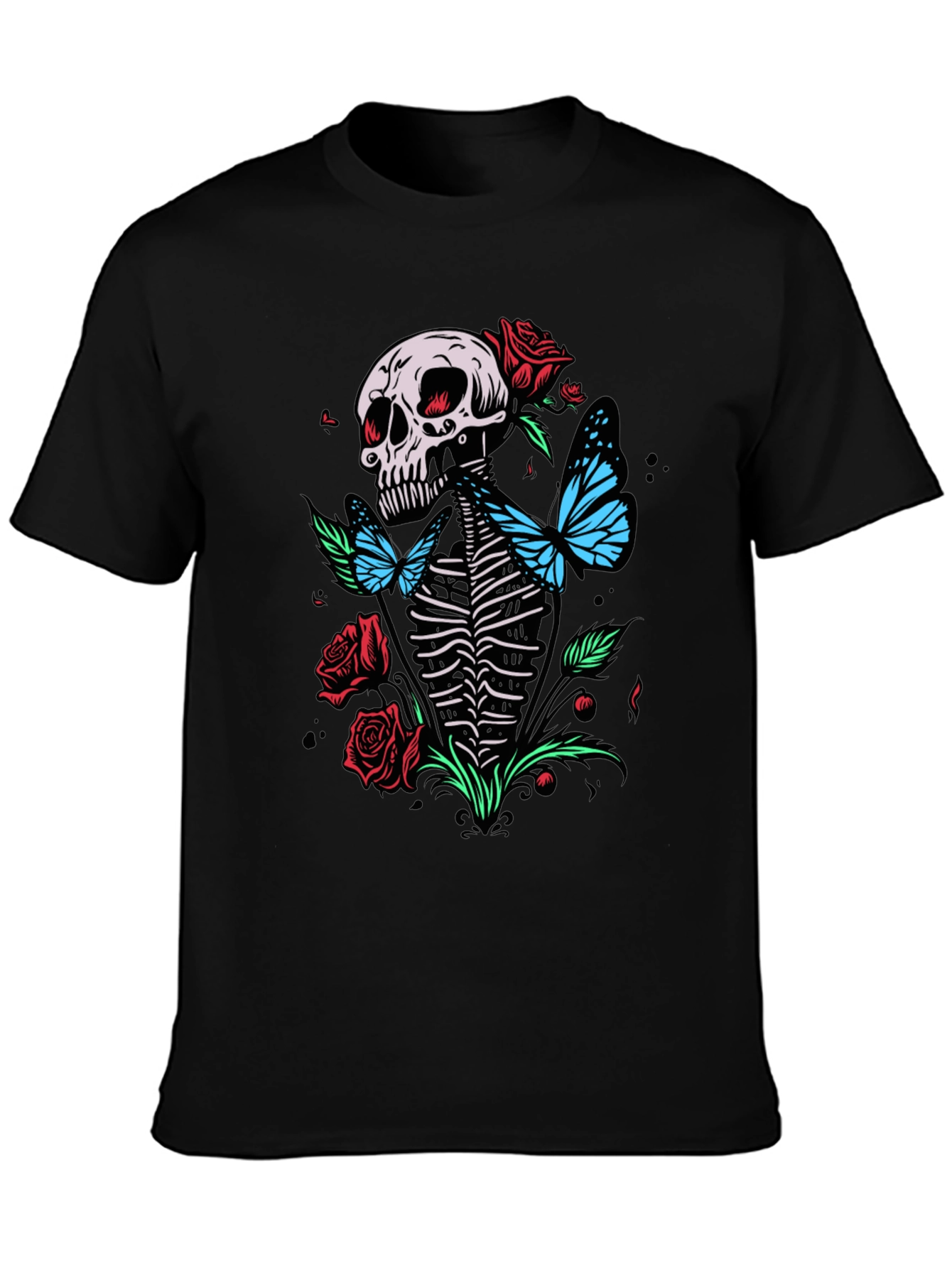 Skull & Butterfly Graphic Tee