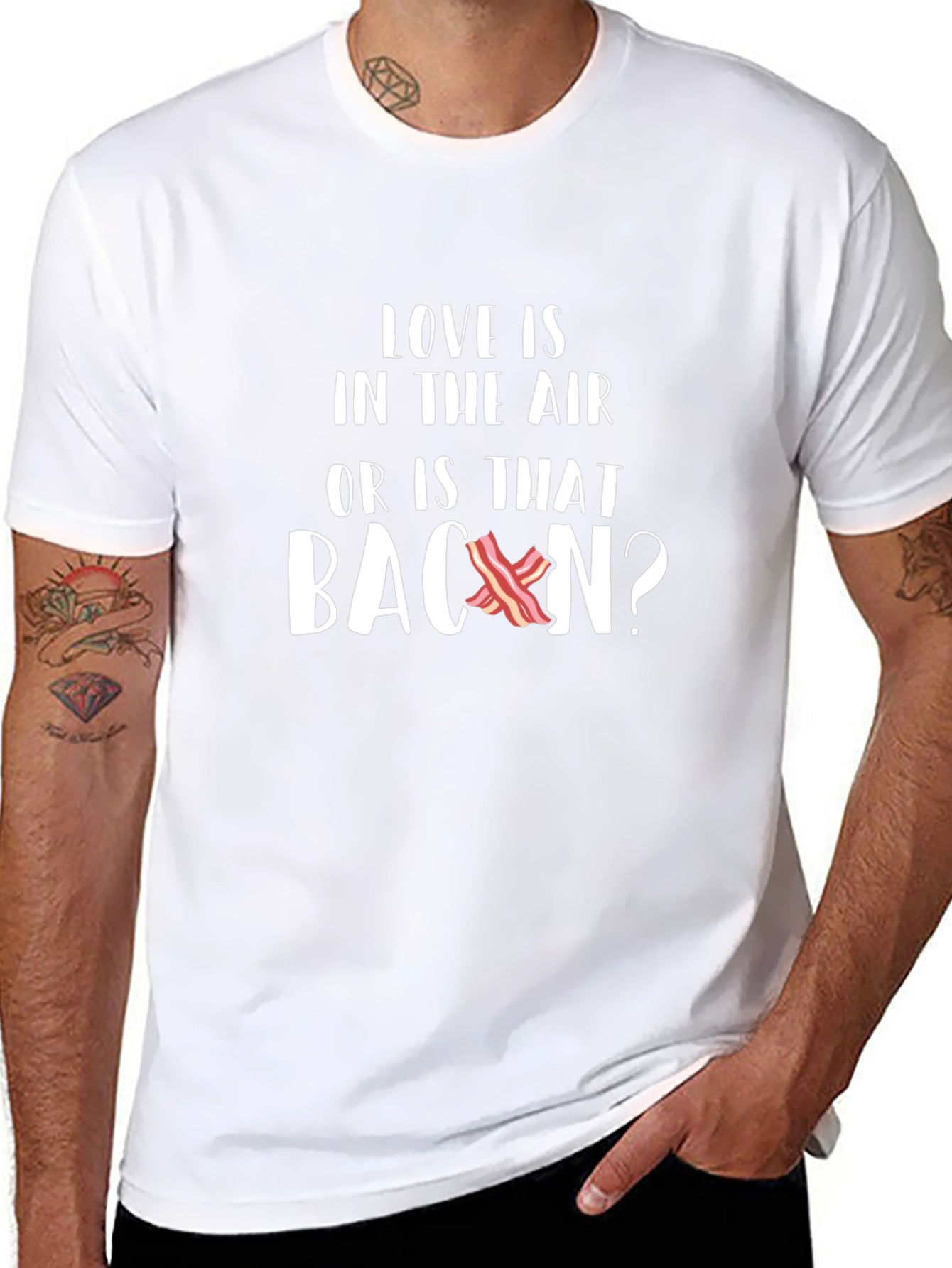 Love is in the Air Bacon T-Shirt