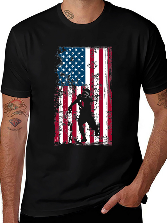 American Flag Football T-Shirt